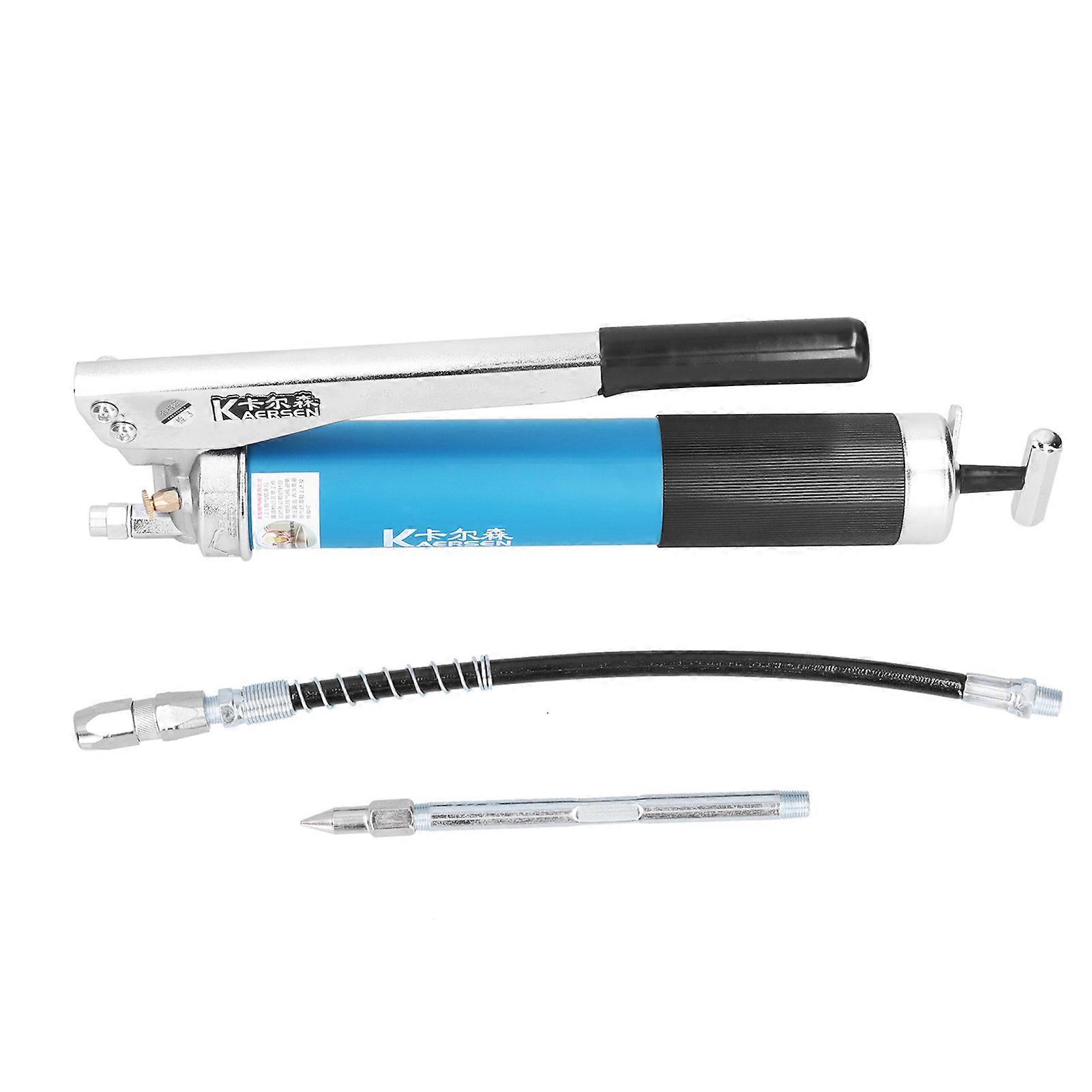 Grease Gun Manual Heavy Duty Alloy Pistol Grip Handheld Tool with Nozzle KES‑699 900cc