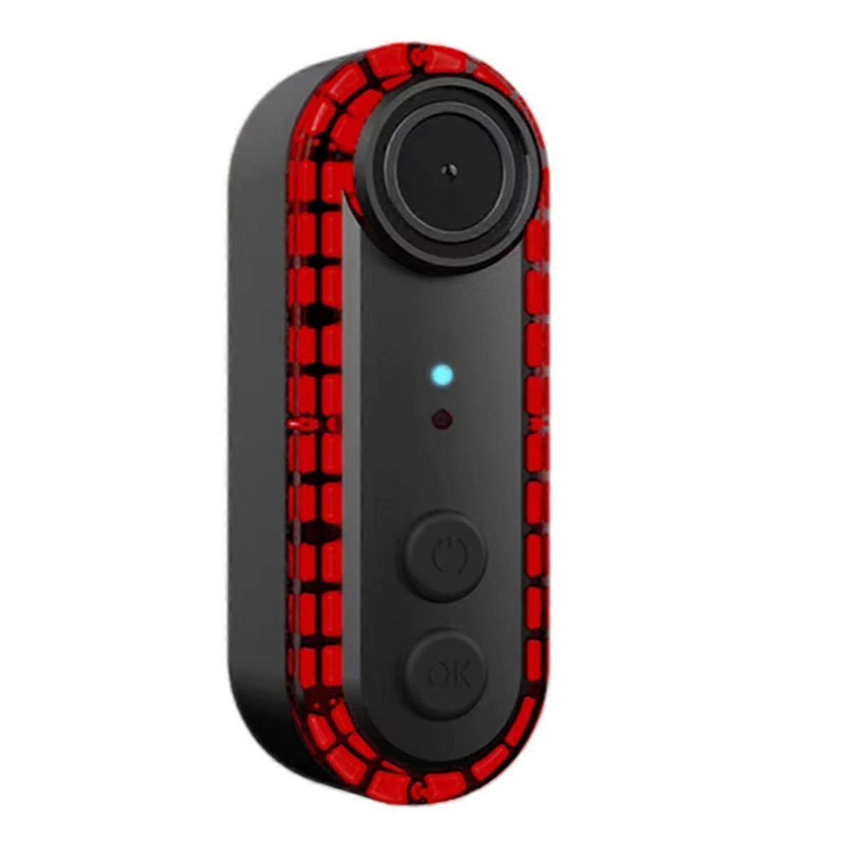 Bike Tail Light with Recorder Camera 1080P HD 150 Degree Viewing Phone Interconnection Water Proof Rear View Camera