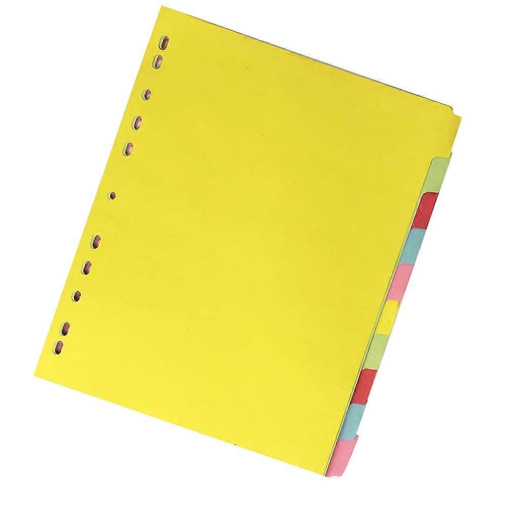 12er-Pack farbige Tab-Trenner für die Dokumentenorganisation – beschreibbare Index-Tabs für Ordner, Berichte, Journale und Präsentationen