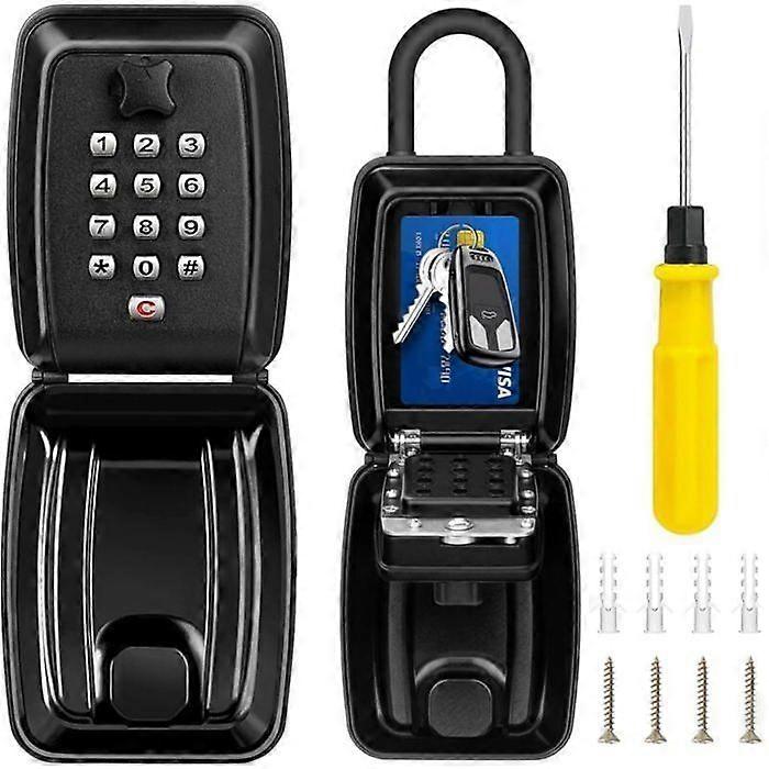 12 Digit Secure Key Box Waterproof and Rustproof Outdoor Indoor Key Safe Coded Key Box Key Box