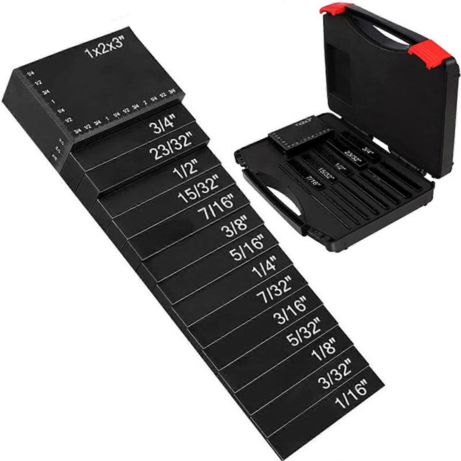 Adawd Height Measuring Set – Table Saw Block Height  Aluminum Configuration Rods, Accessories for Table Saws in Woodworking, Clear Scale