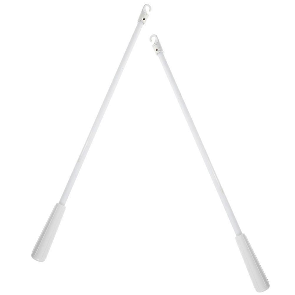 Fiberglass Blind Stick with Hook for Venetian Blind White Sturdy and Long Rod
