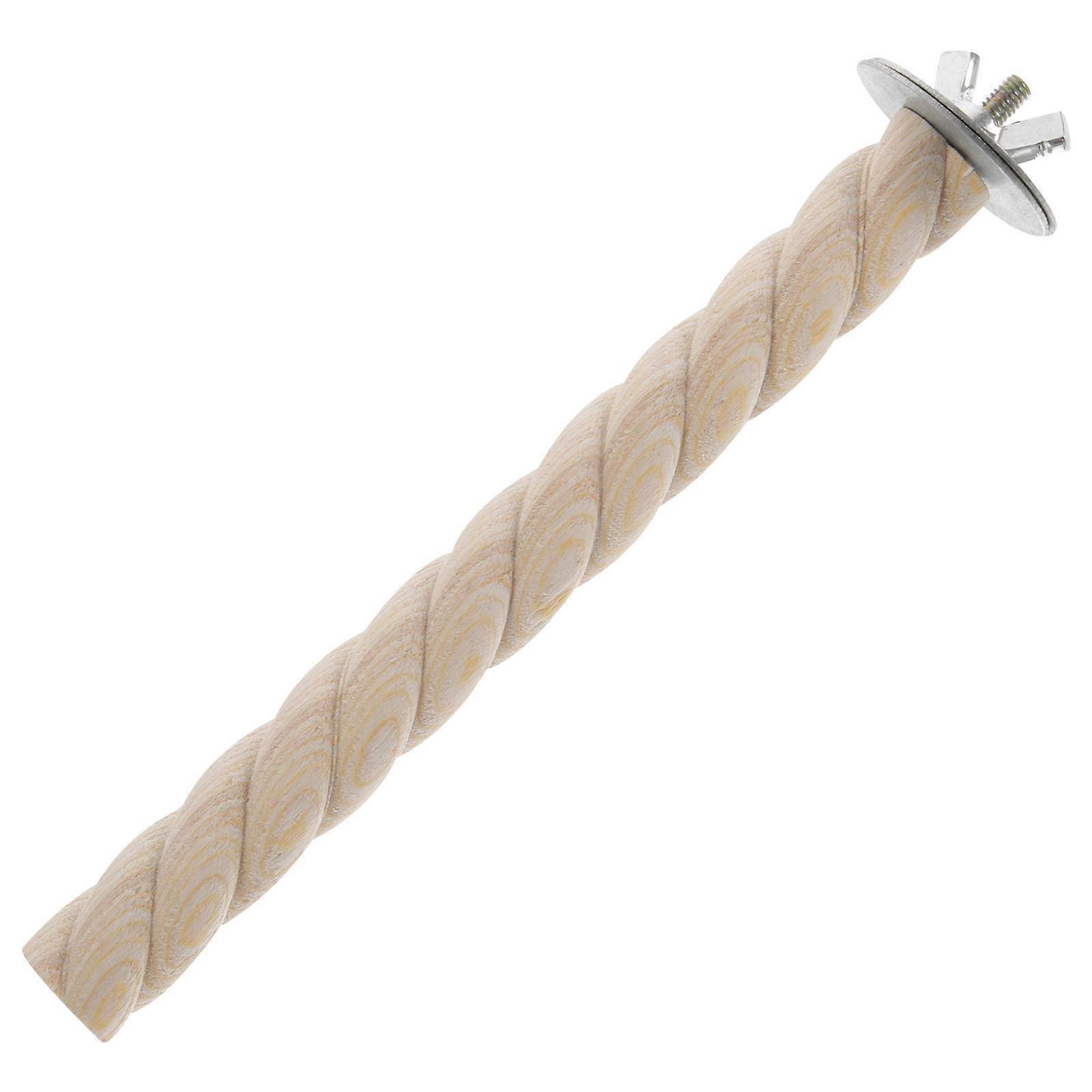 Bird Perch for Cage Made of Synthetic Material Beige Color Suitable for Small Birds Parakeets Cockatiels 6.5 Inches