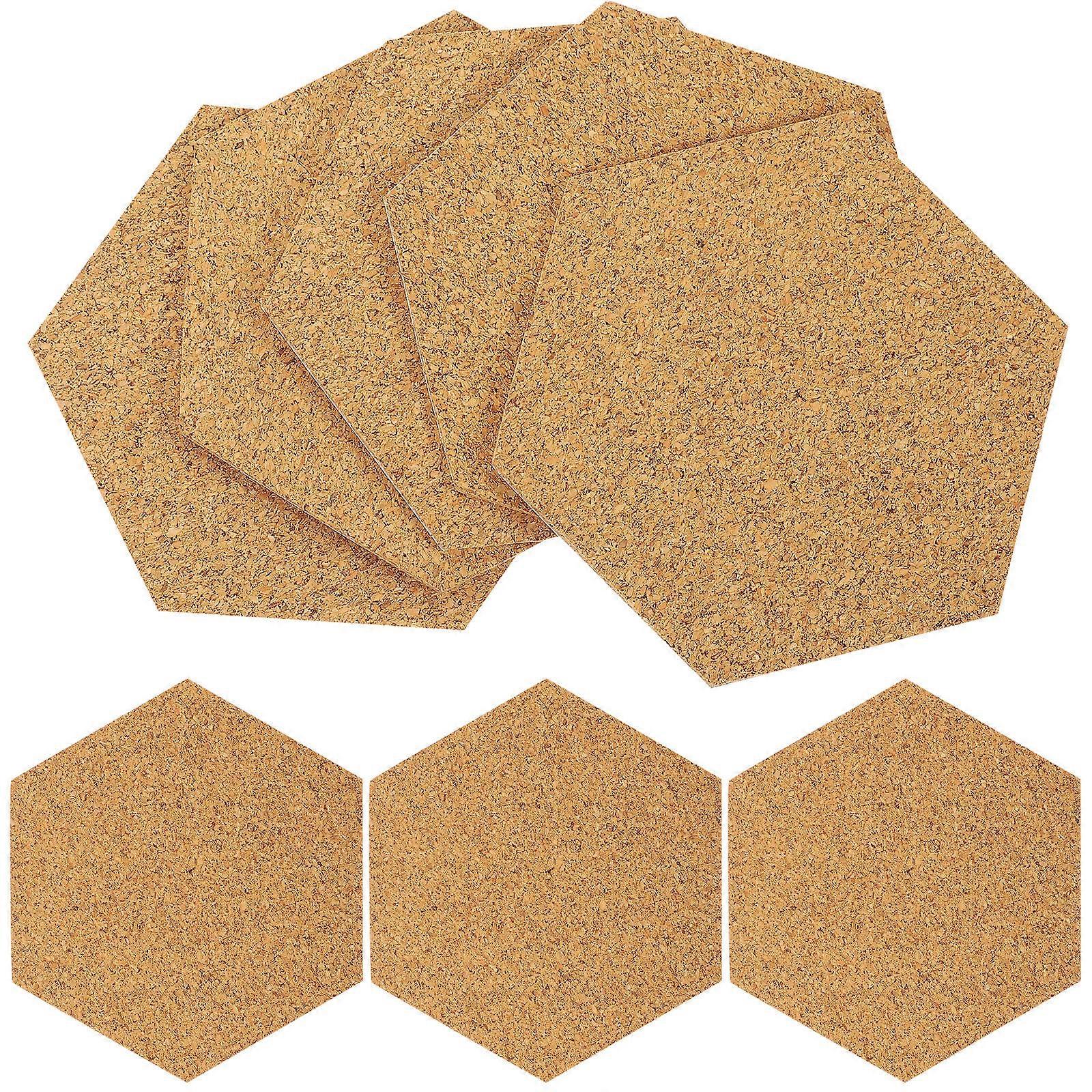 Self Adhesive Cork Coasters for DIY Use Khaki Color Lightweight and Reliable with Non Slip Surface 80 Pieces