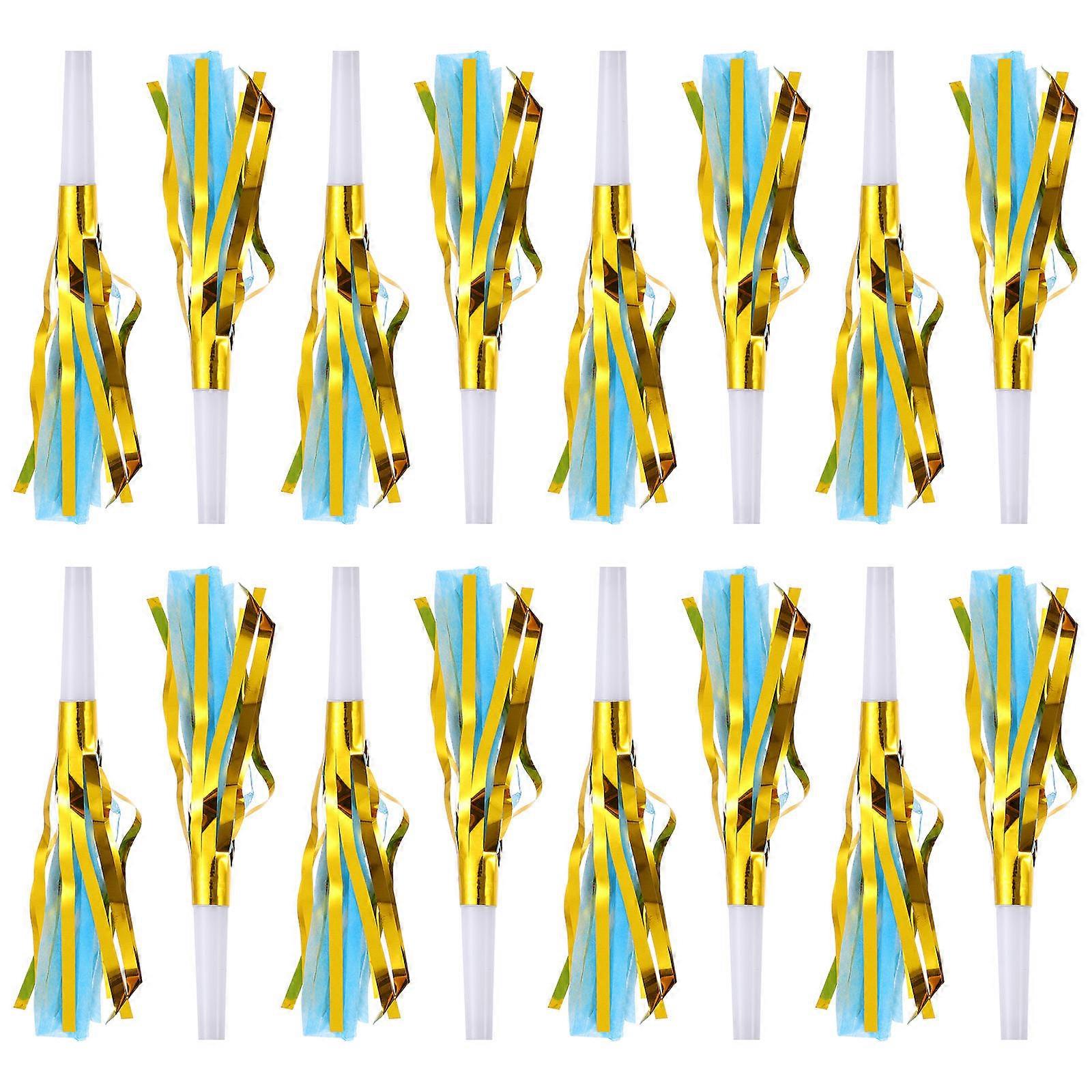 Noise Maker Party Blowers 18 Pcs Musical Blowouts With Fringed Design Suitable For Sports Events In