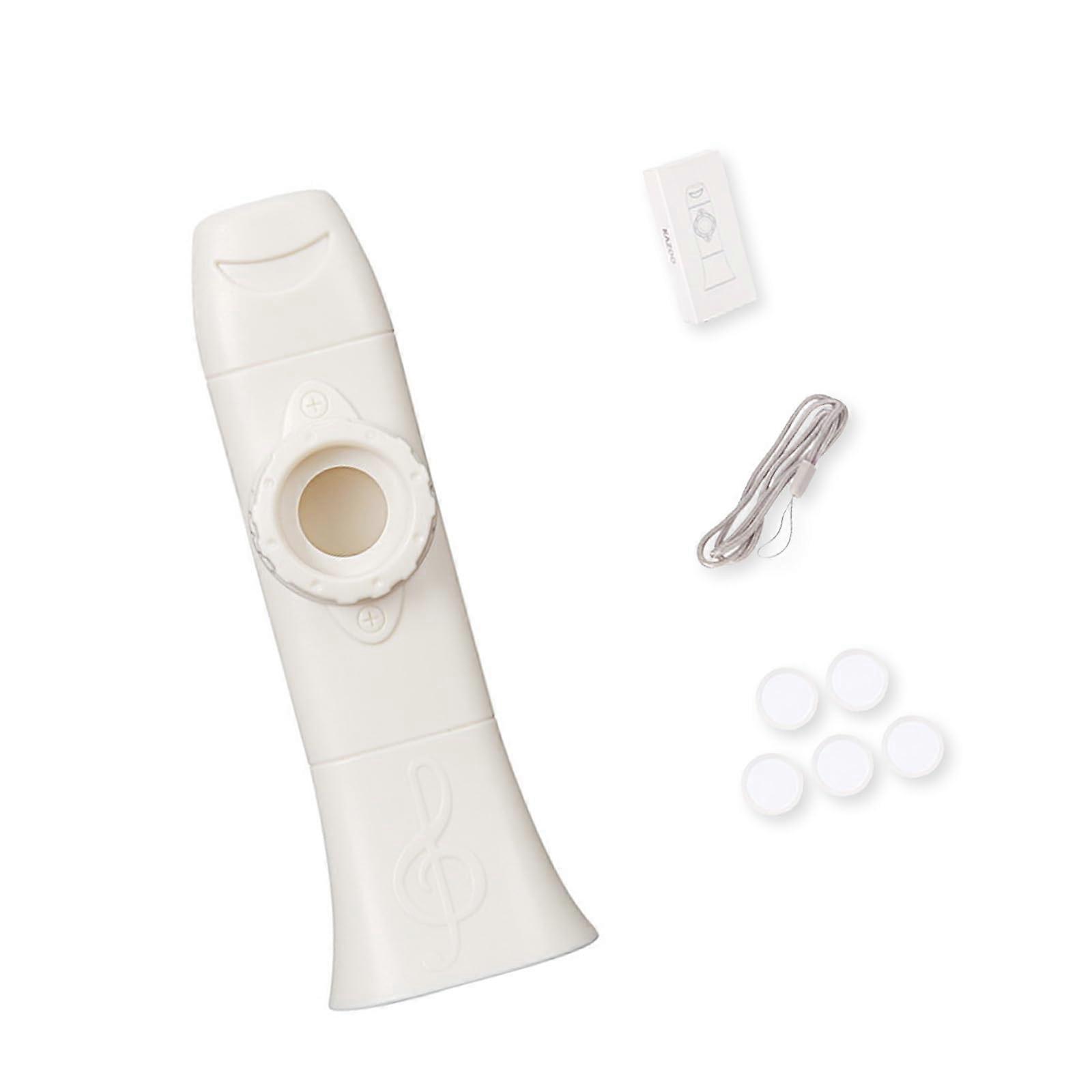 Kazoo Set with Extra Membranes for Music Lessons, Gatherings, and Leisure Use - White Party Favor Instrument