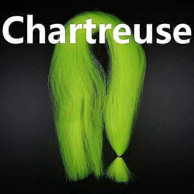 Bimoo Kinky Soft Synthetisches Fliegenbinden Streamer Faserköder Fisch Blei Kopf Jig Bindematerial Rosa Chartreuse Rot Orange Gelb