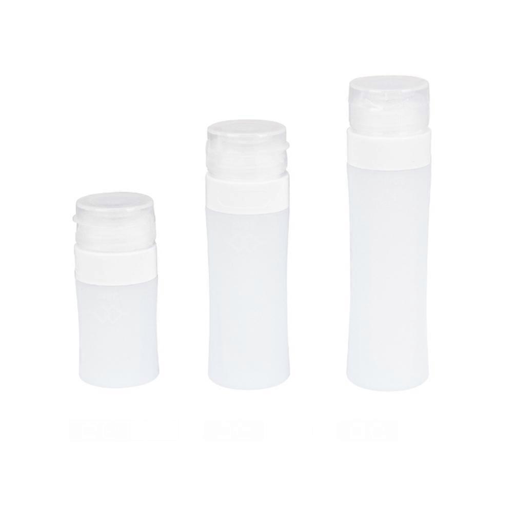Silicone Travel Bottle Lotion Containers Cylindrical Design 80ml White For Hand Soap Travel Use 1Pcs