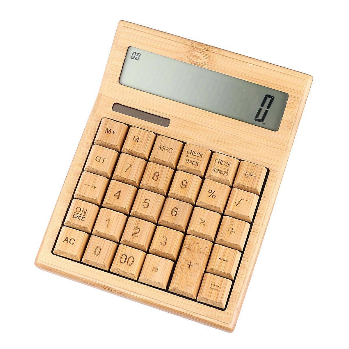 Solar Calculator Retro Style 29-Key Portable Calculating Tool for Students and Office Workers 1Set
