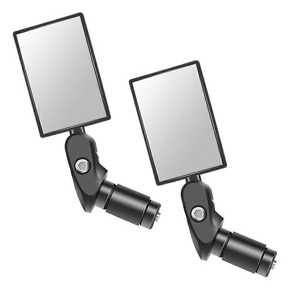 Square Shape Bike Accessory Mirrors 2 Pcs Designed For Cyclists Offering Clear Reflective Effects During Biking