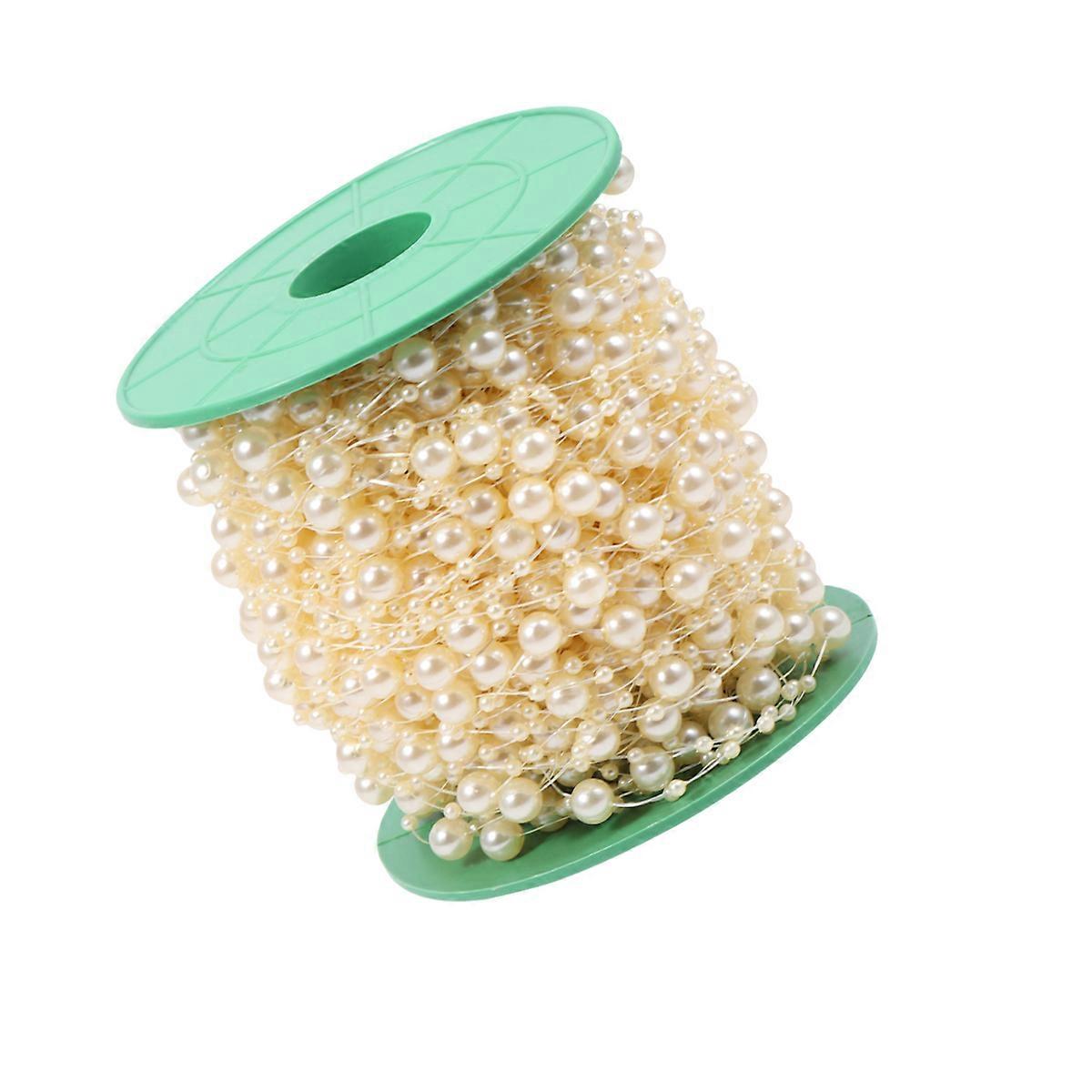 Bead For Fishing Line Beaded Chain Wedding Garlands Decorative Items 6000x0.8x0.8cm 1 Roll