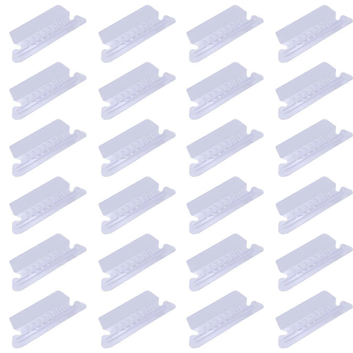Transparent PVC Label Holder for Holding Use Great for ShelvesMenus and Tags 6 Pieces