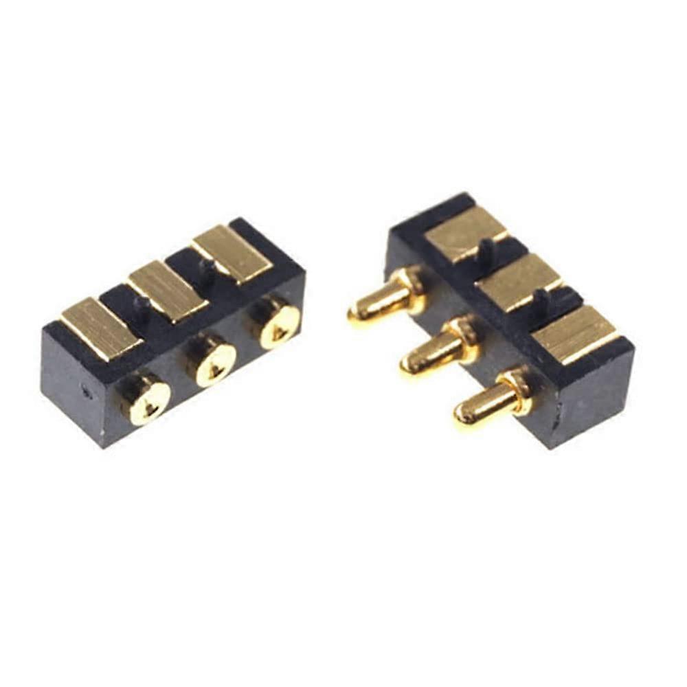 5 أزواج Pogo دبوس موصل 2.5 مم إمالة أفقية SMD سطح جبل الربيع محملة ذكر أنثى الهدف الوسادة 3 دبوس