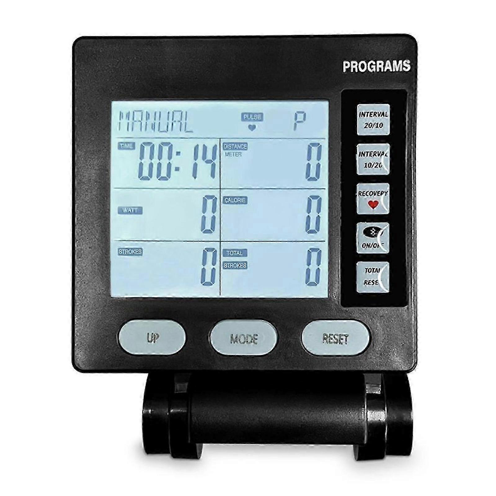 Wind resistance rowing machine with digital counter and backlight