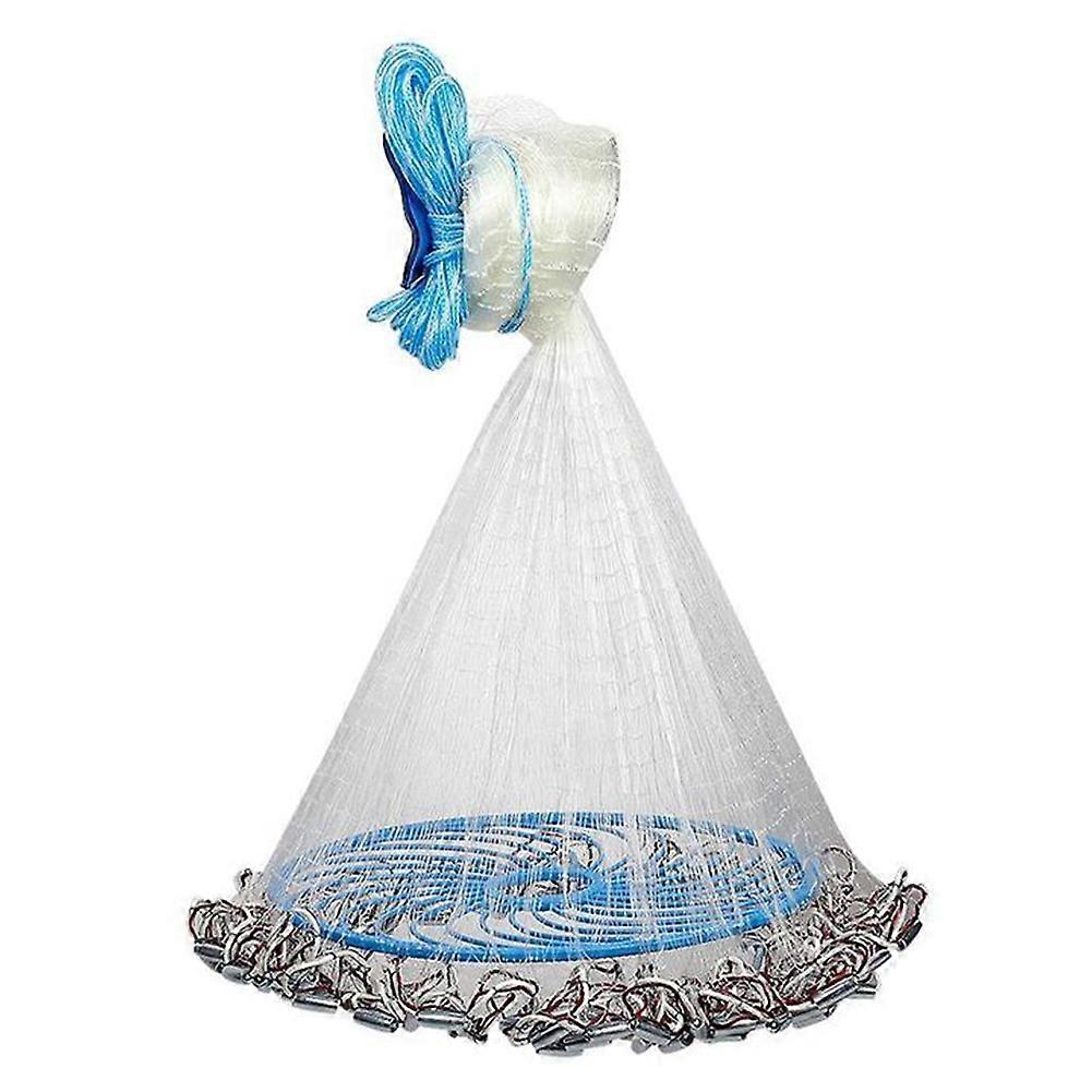 Portable Durable Cast Net Fishing Tackle with Fish Mesh Net and Plate, 480 Fishing Line for Efficient Catching