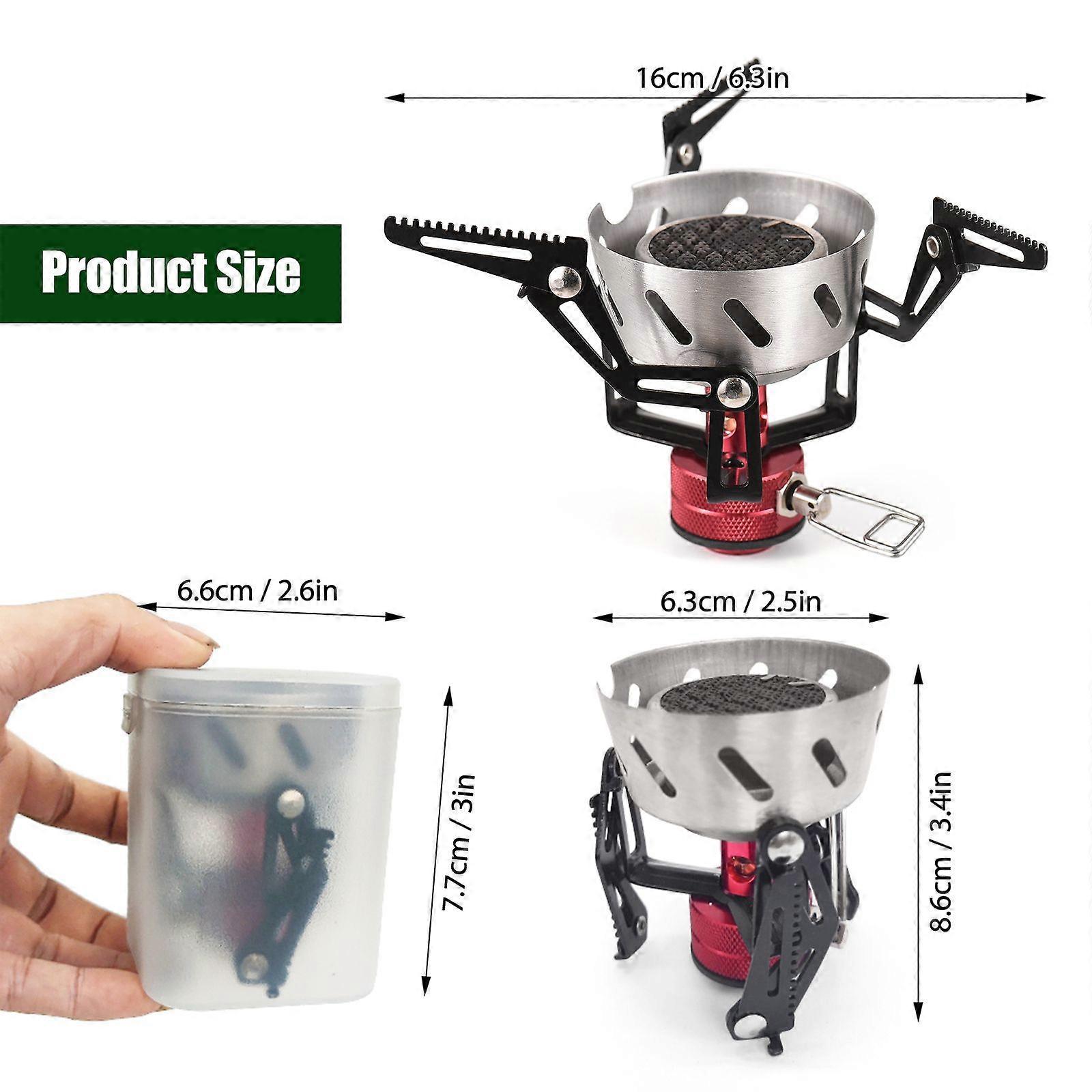 Portable Butane Gas Stove Windproof 3500W Lightweight High Altitude Integrated Butane Stove