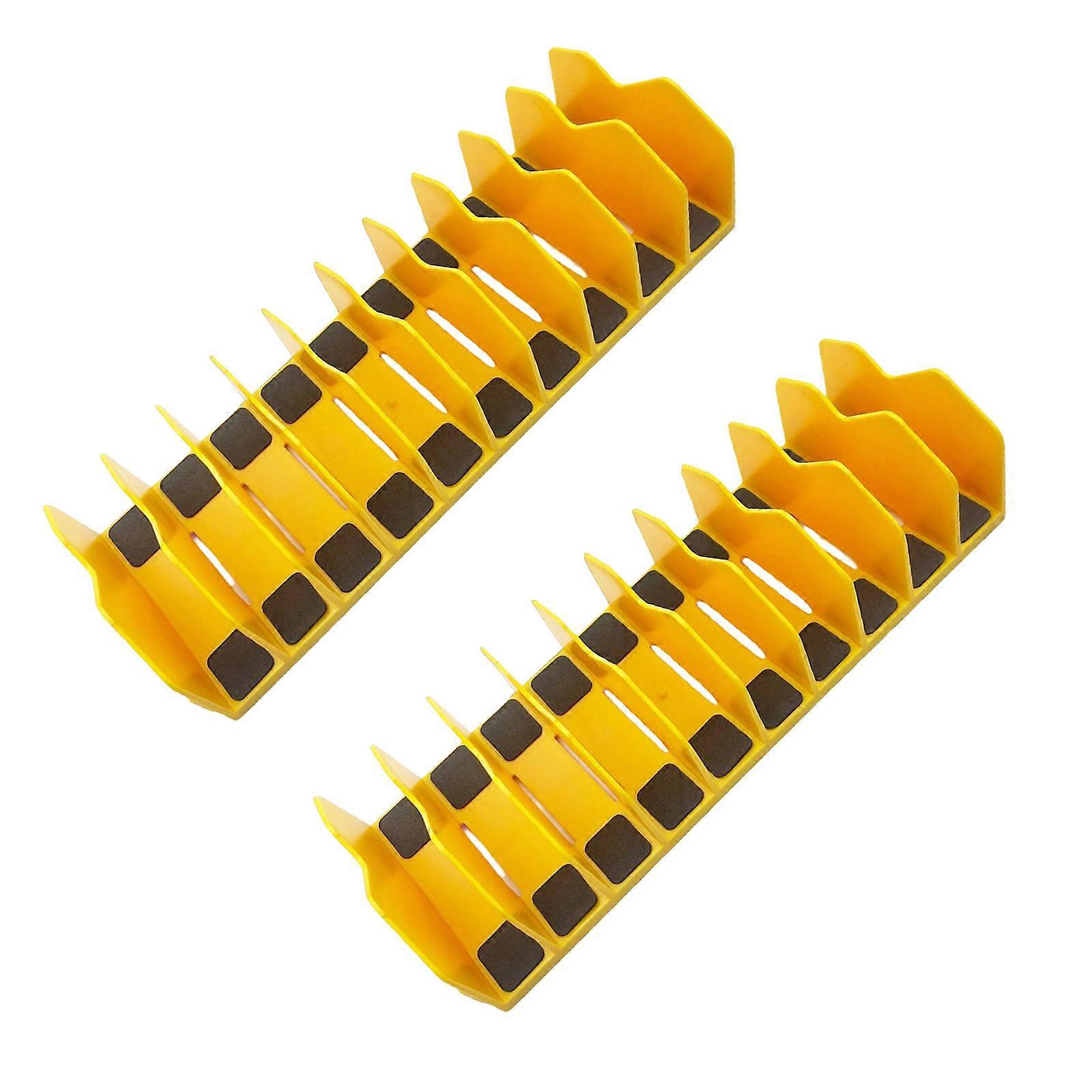 2 Pack Pliers Organizer Rack 10 Slots Tool Storage Organizer Tool Drawer Toolbox Organizer and Storage for Tool Handling  Yellow