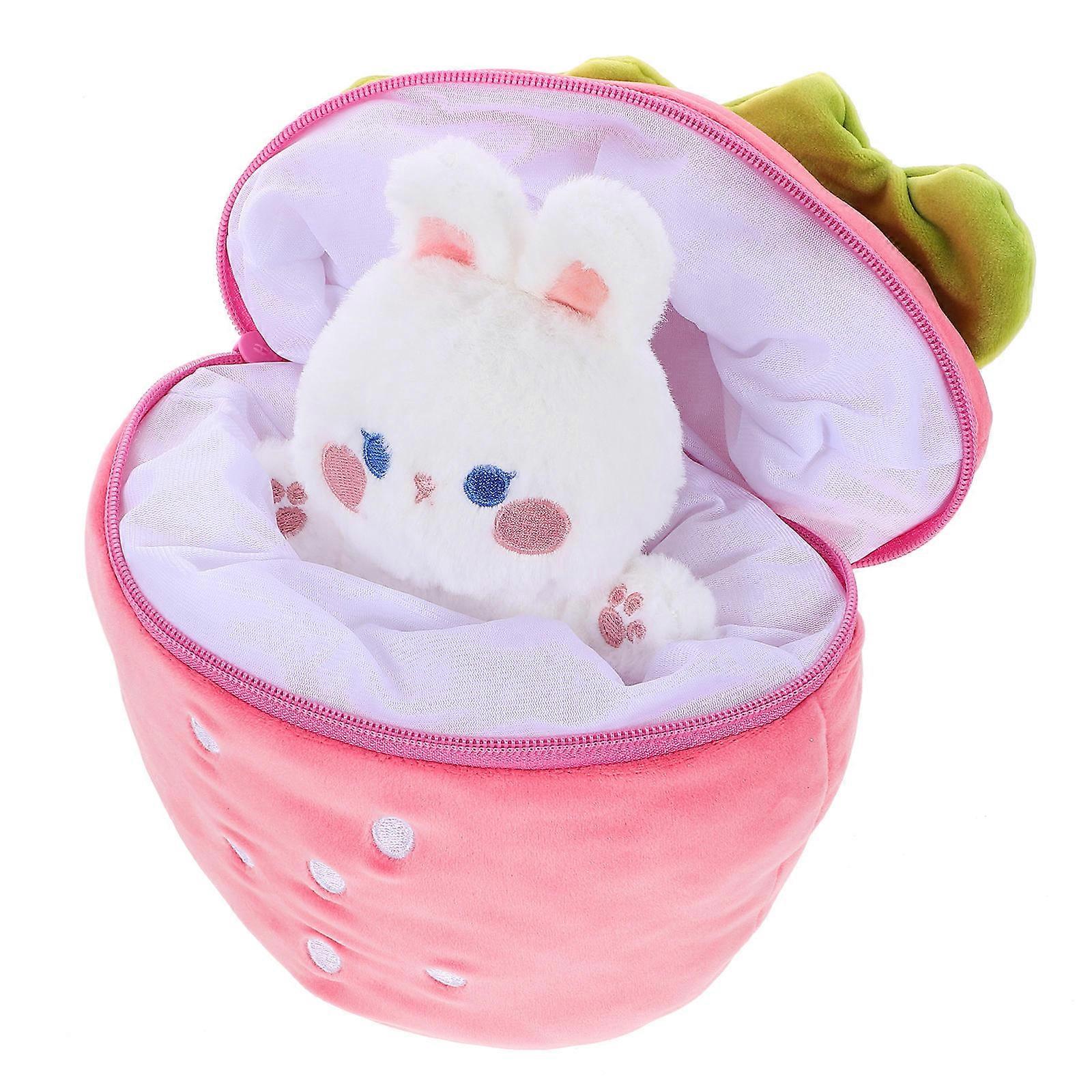 Bunny Plush Toy For Kids In Cute Design With Pink Color And Transformable Design 1Pack