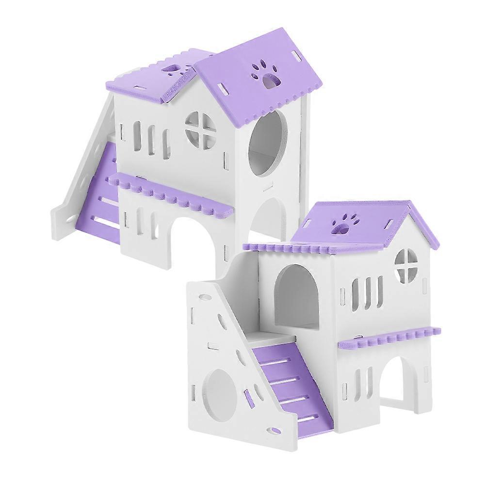 2 Sets Hideout for Hamsters and Guinea Pigs Material Perfect for Pets