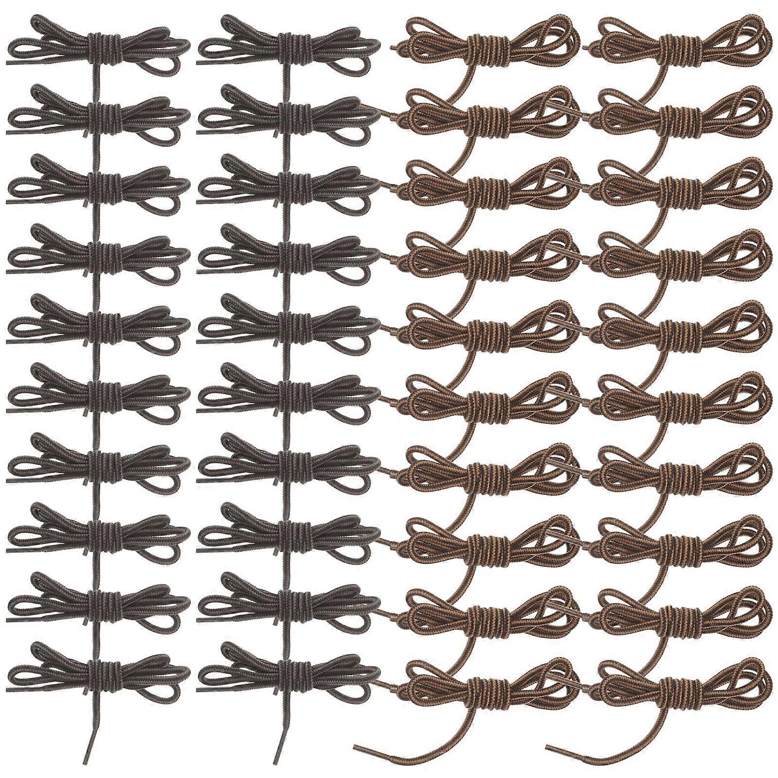 10 Pairs of Replacement Shoelaces Polyester Shoe String Decorative Shoelaces Sneakers Shoe Laces