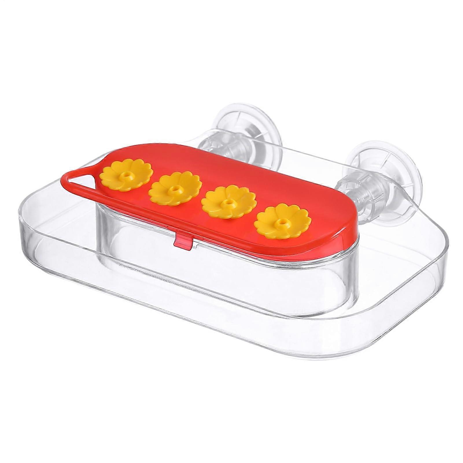 Nectar Feeder for Hummingbirds with Strong Suction Power – 4 Feeding Ports, Easy to Clean and Refill, Ideal Observation Station