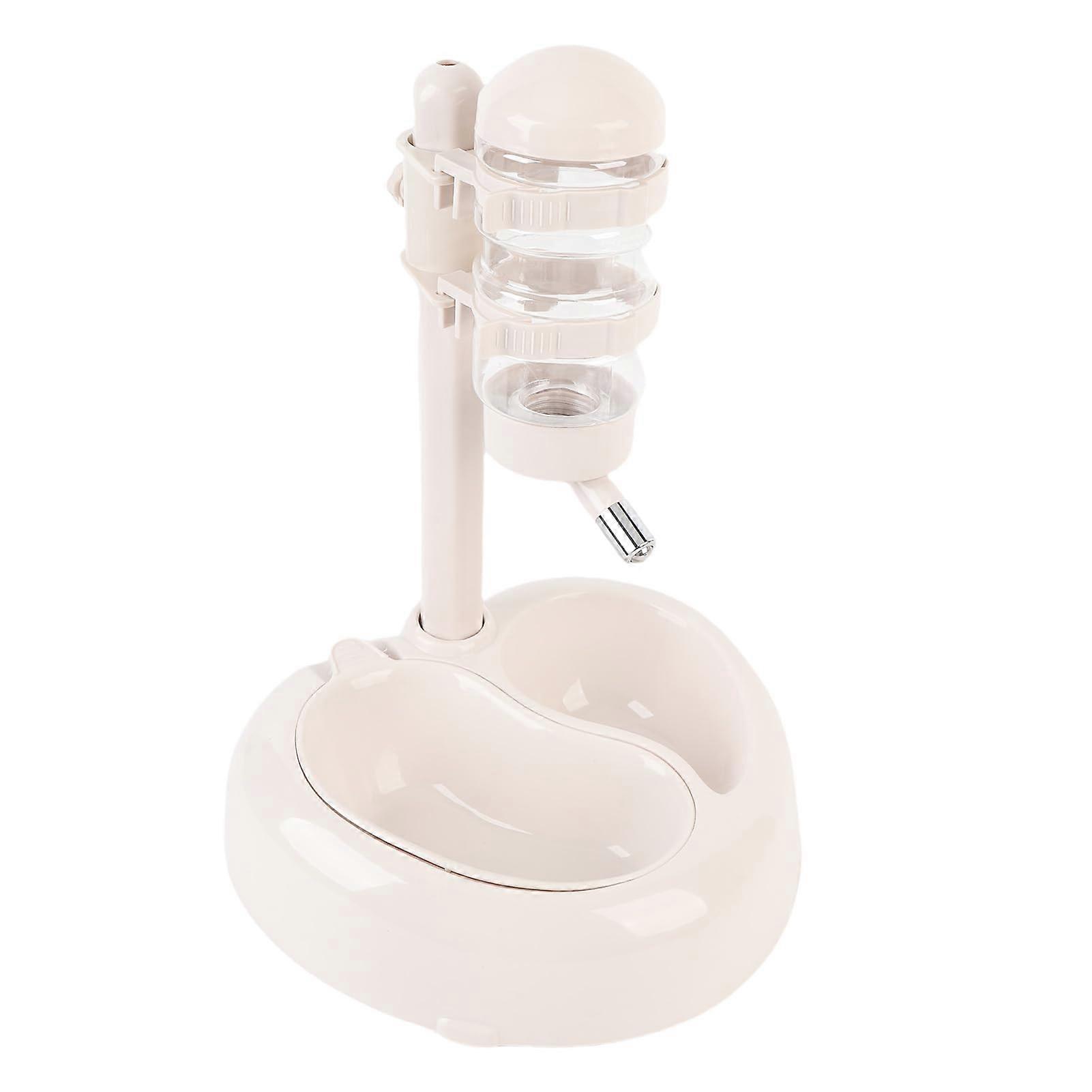 Stagnard Strawberry Water Dispenser for Pets, the Graduated Water Dispenser with a Safe Adjustable Height for Dogs (Beige)