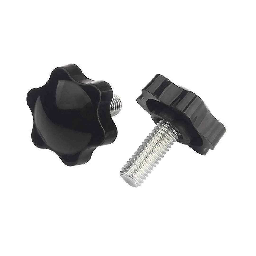 M6 Star Screw Star Handle Handknob Star Shape Screws on Knob for Machine Tools, M6 x 20 mm, 10 Pieces