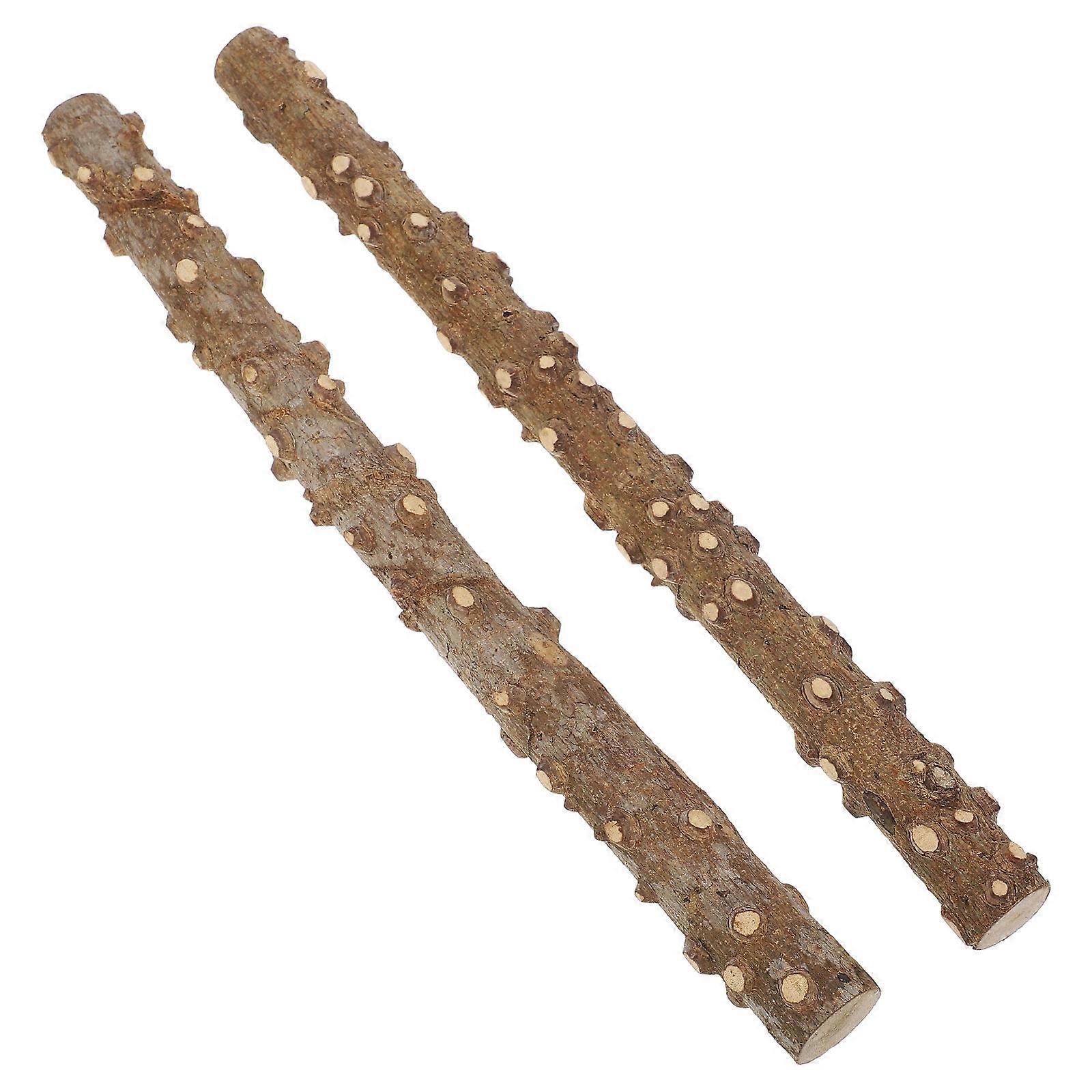 Reptile Climbing Stick with Suction Cups and Zip Ties for Terrarium Habitat Decoration Coffee Color 2 Pieces