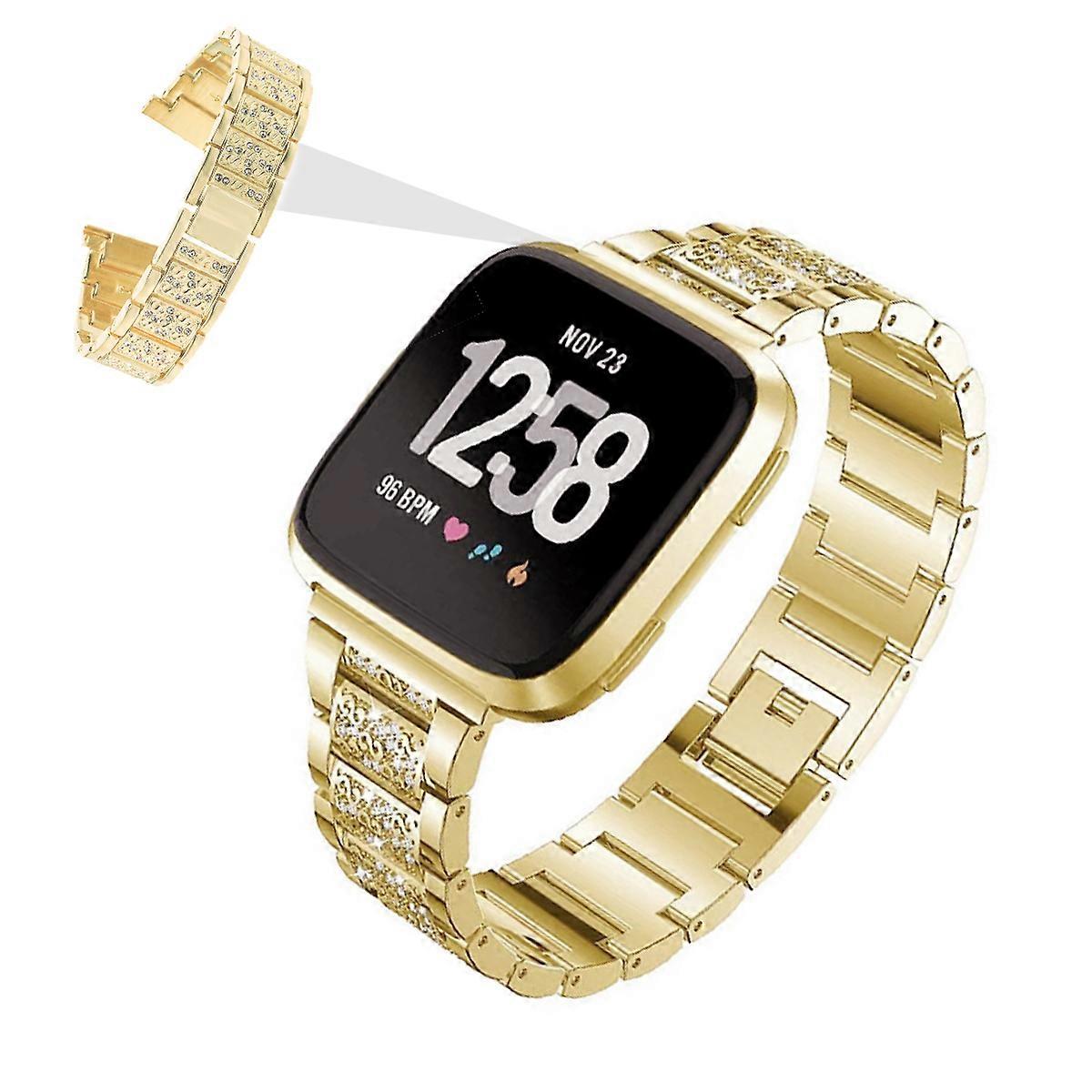 Chain Style Watchband Replacement Accessory For Crafted In Golden Adjustable Length For Daily Wear 1Set