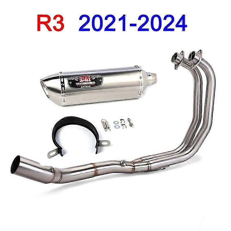 R3 Motorcycle Exhaust Yoshimura System Modified Header Pipe Slip On Exhaust For R25 R3 Mt-03 2021 22 23 2024