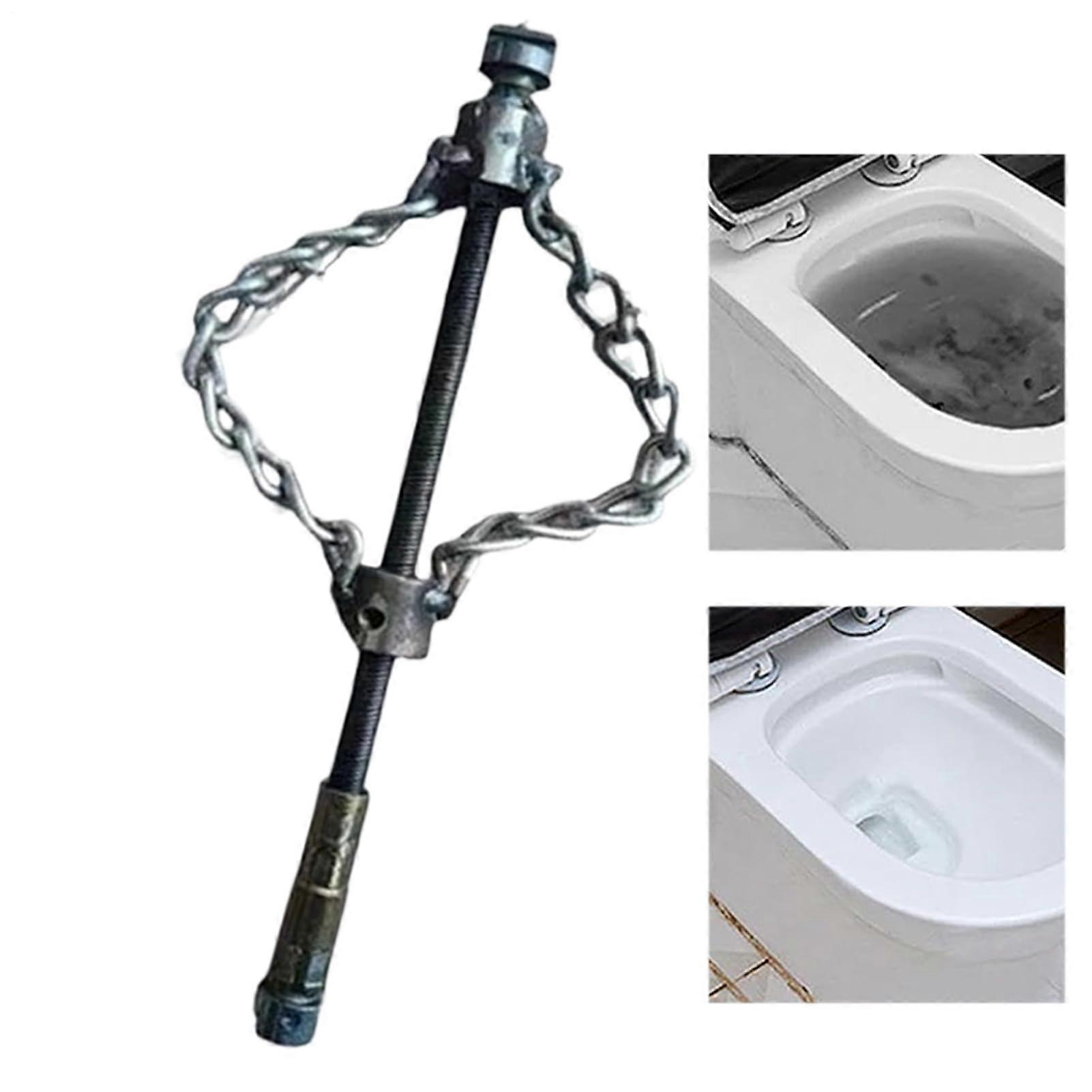 Flex Shaft Descaling Tool for Plumbing Drill, Heavy-Duty Attachment for Hair and Grease Clog Removal in Drains and Pipes