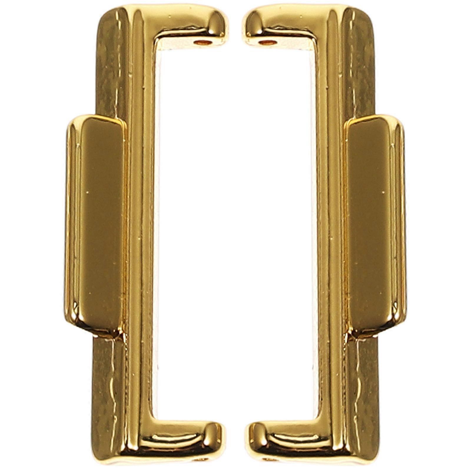 Golden Metal Watch Strap Connector Adapter for 2 Compatible Easy to Install 2 Pieces
