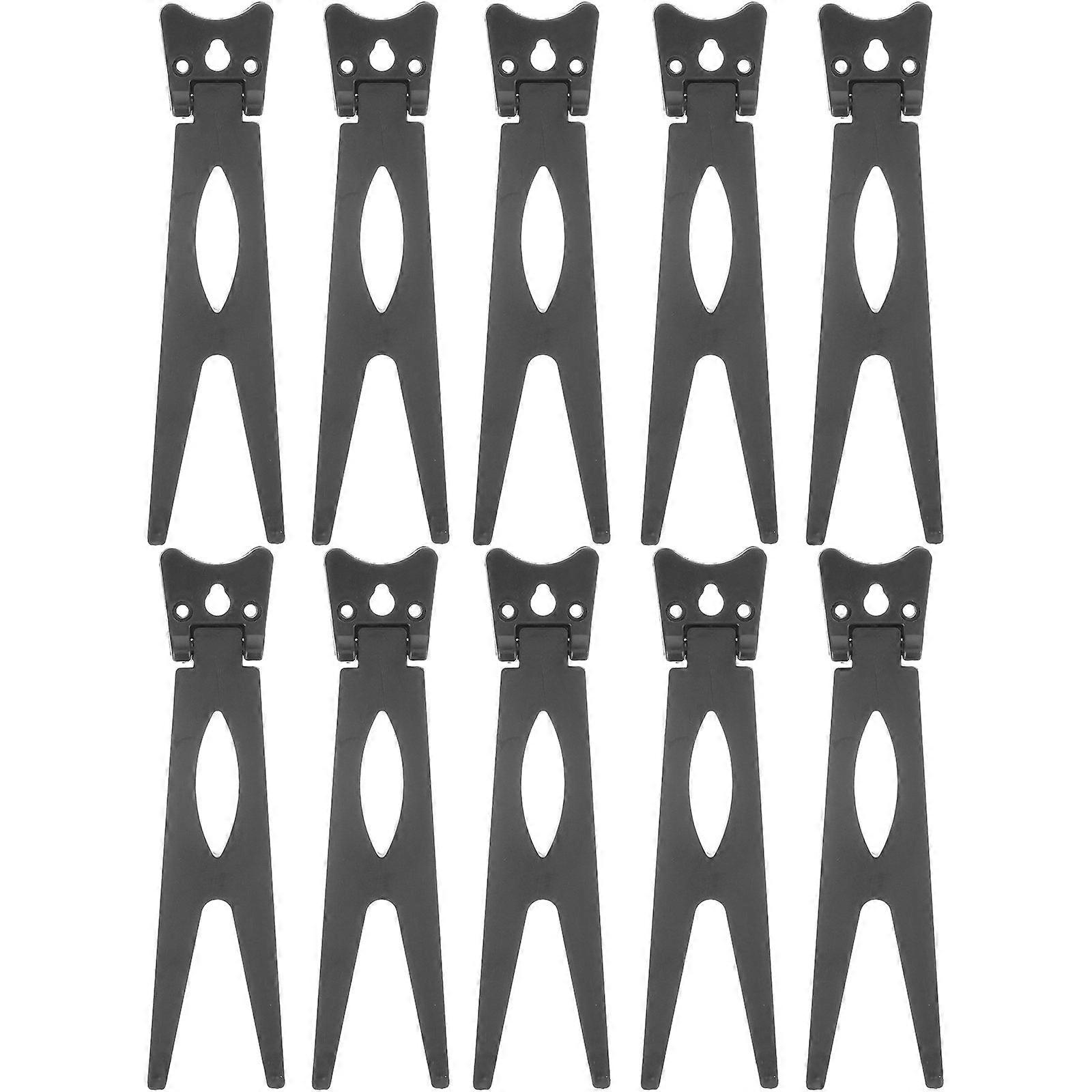 Black Plastic Photo Frame Holders for Desktop Display Support Suitable for Home Office Use 10 Pieces