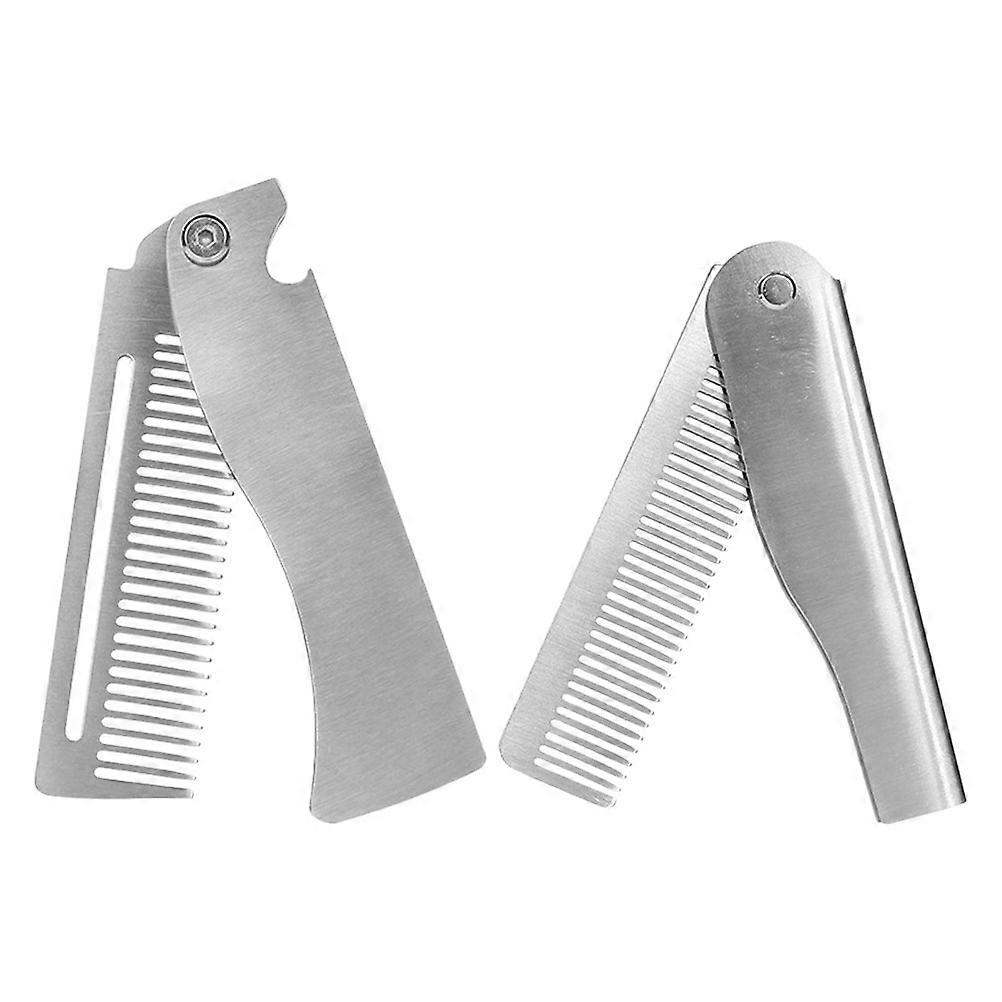 Men's Beard Comb and Brush, Compact Travel Size with Neatly Arranged Teeth for Grooming