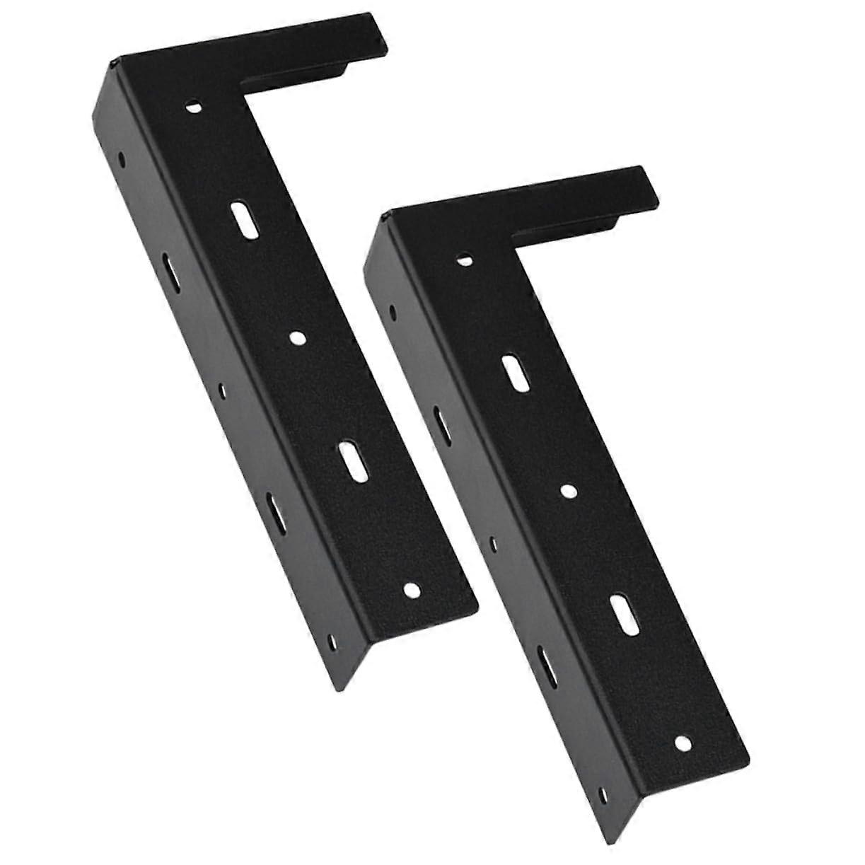 2 Piece Wall-Mounted Cabinet Bracket Set for Heavy-Duty Support in Kitchen and Office Storage Solutions
