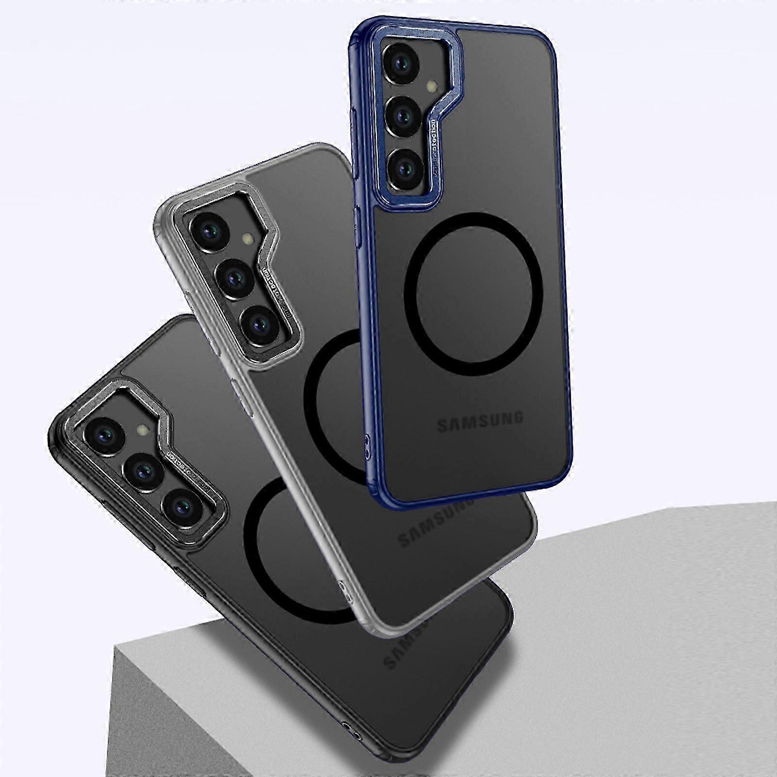 Magnetic Frosted Case for Samsung S24  Soft-Touch Anti-Fingerprint Shockproof Protection