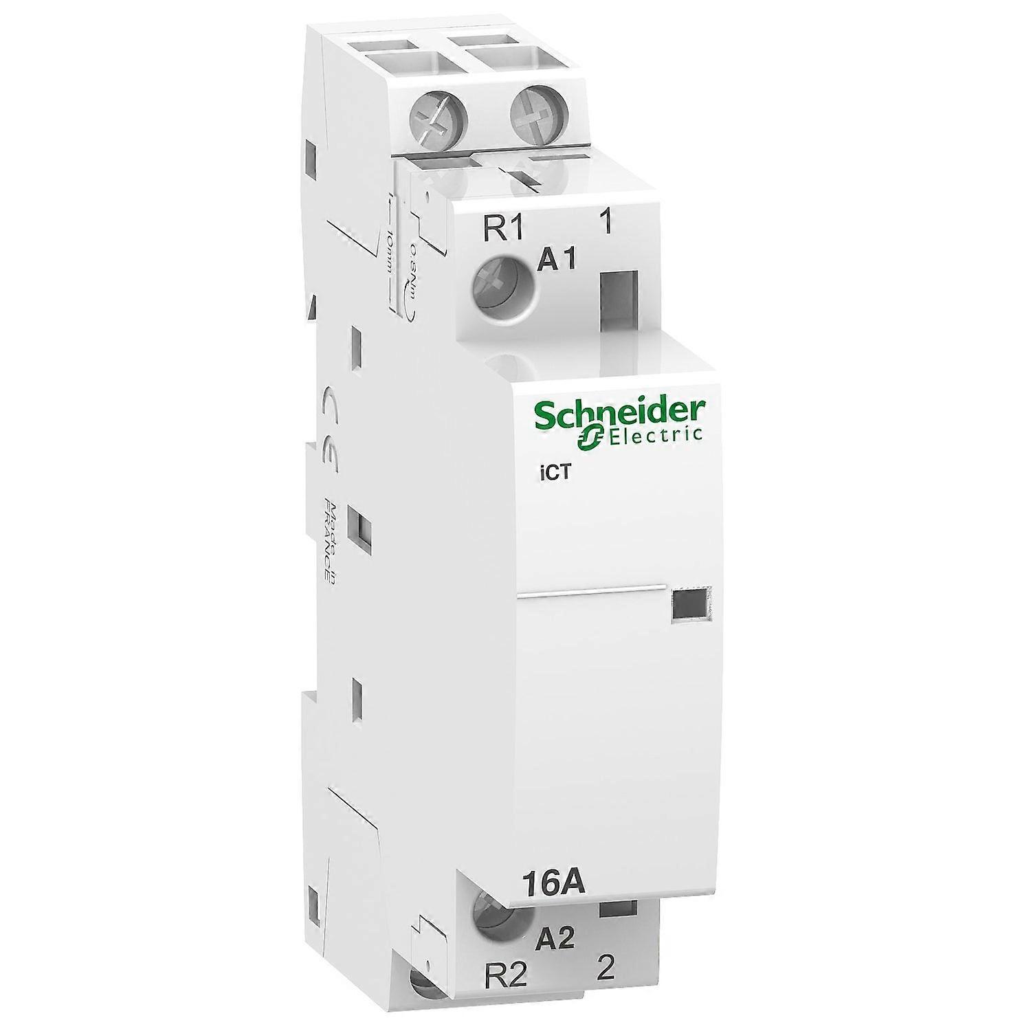 Schneider Contactor 12v Ac 16a 2-pole Dp Acti9 Ict A9c22015