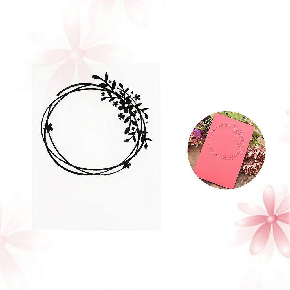 Black Plastic Embossing Template for DIY Crafting and Decoration Perfect for Scrapbooking and Album Use