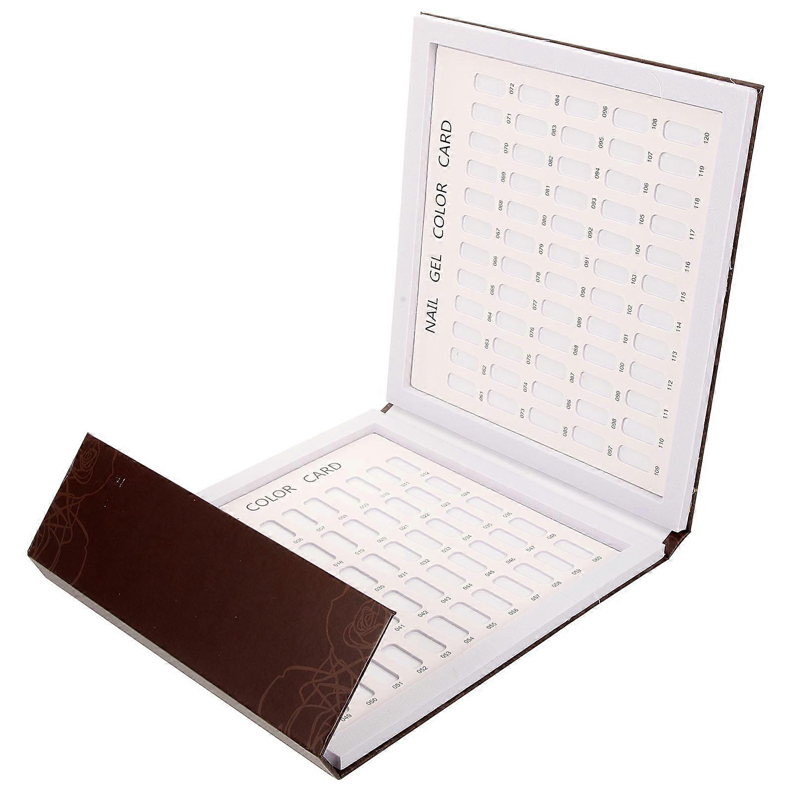 Colors Nail Art Display Chart Gel Polish Book for Professionals, Chic & Practical Design with Spacing