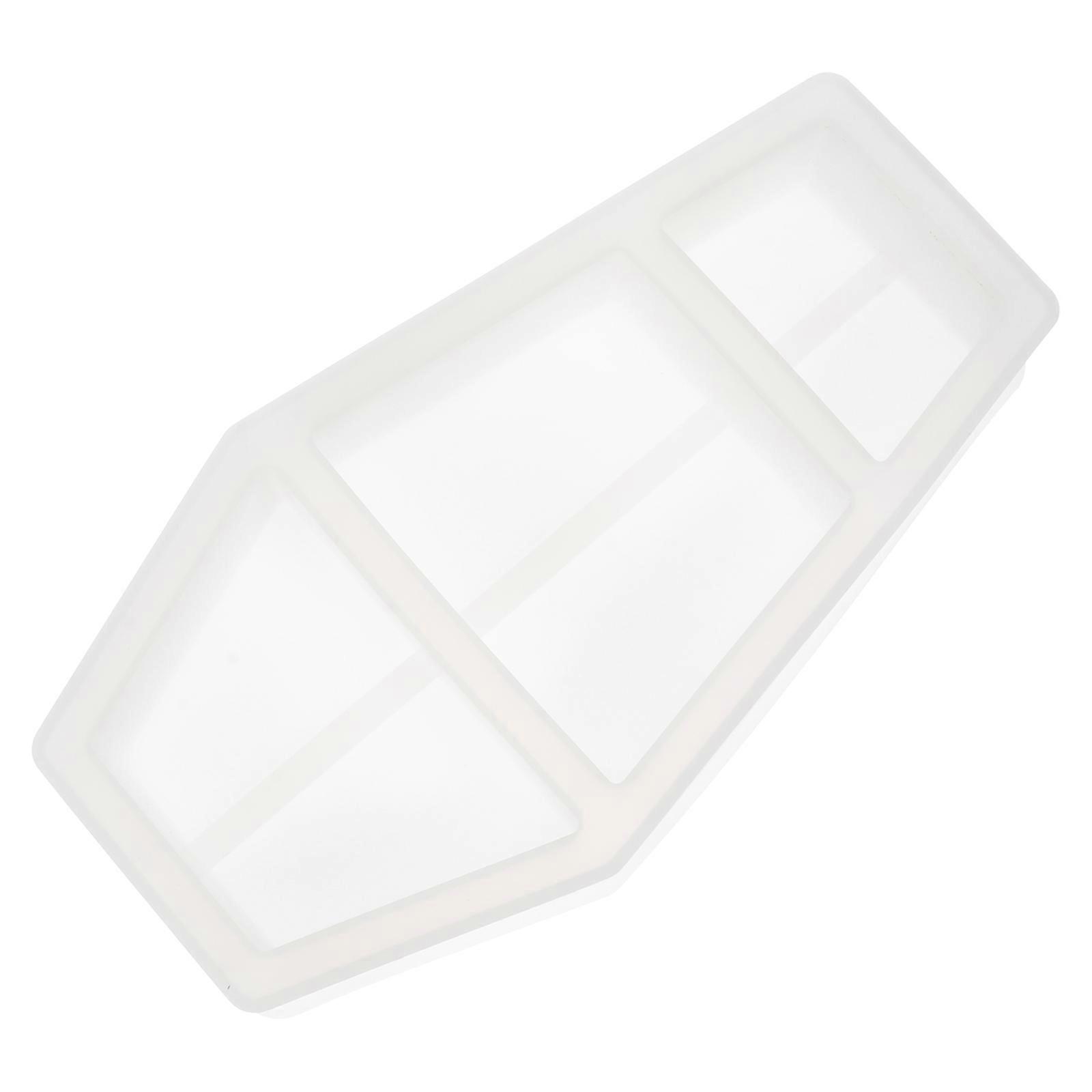 Halloween Silicone Mold Coffin Shape Storage Box Mold For DIY Projects 1Pack 24.5X13cm