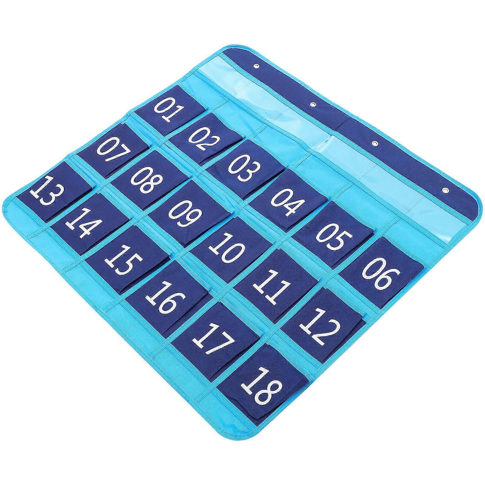 Pocket Chart Wall Hanging Organizer for Classroom Cell Phone & Sundries Storage – Easy Organization Solution for Students