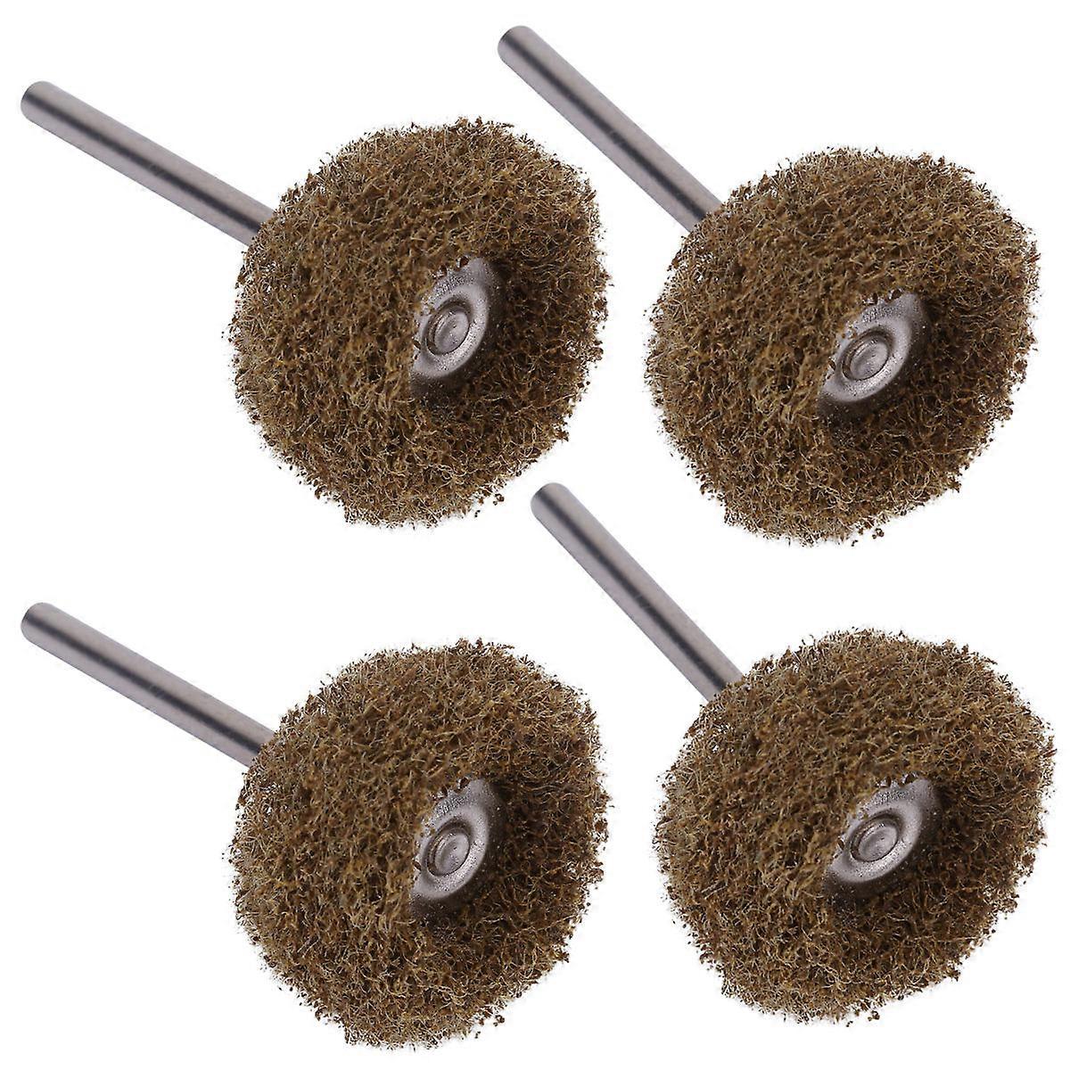 Scouring Pad Polishing Sander Head for Sanding 50Pcs Durable Double Layer Yellow