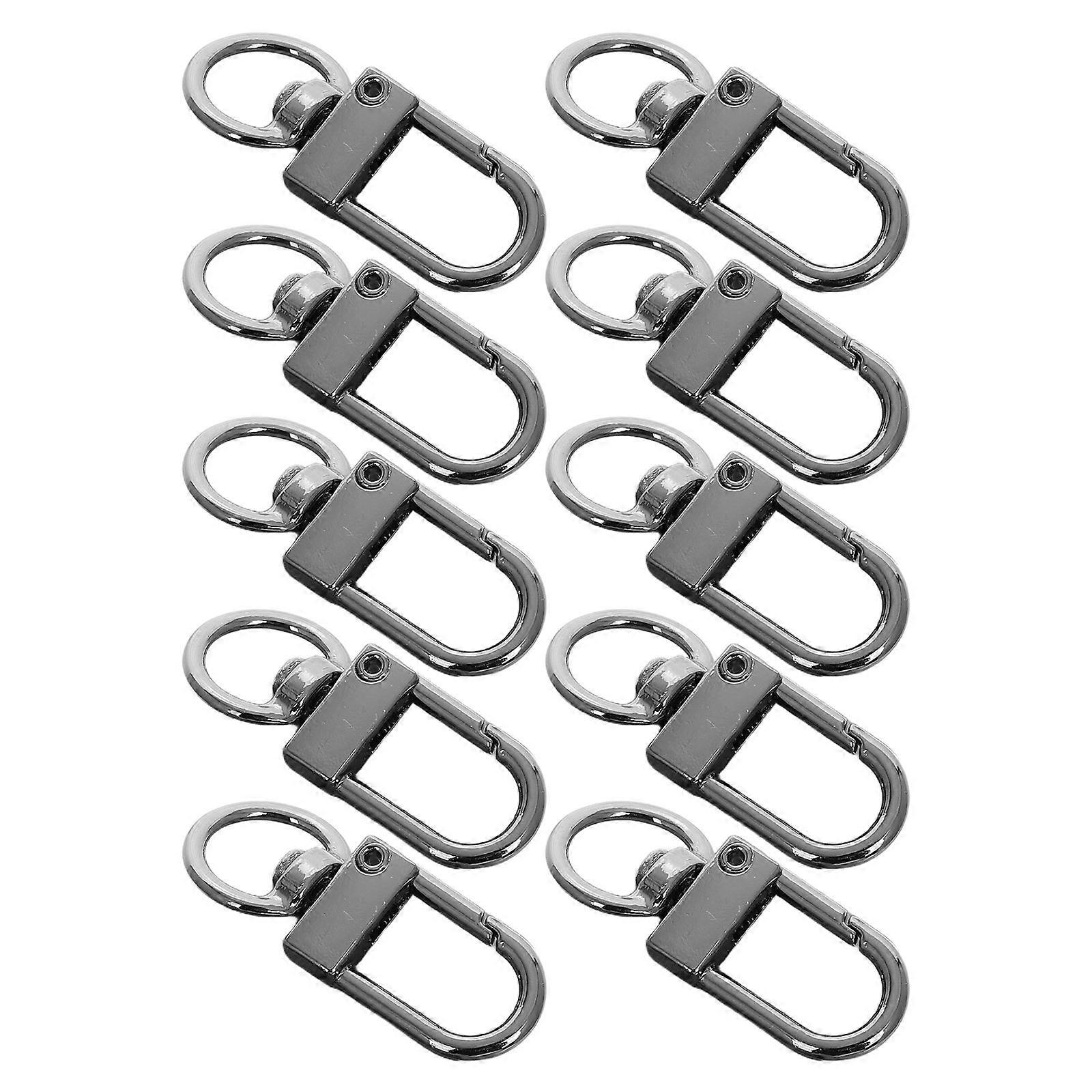 8pcs Swivel Trigger Snap Hooks Keychain Clips for Crafts, DIY Bags & Jewelry Making Small Lobster Claw Clasp Connectors for Accessories & DIY