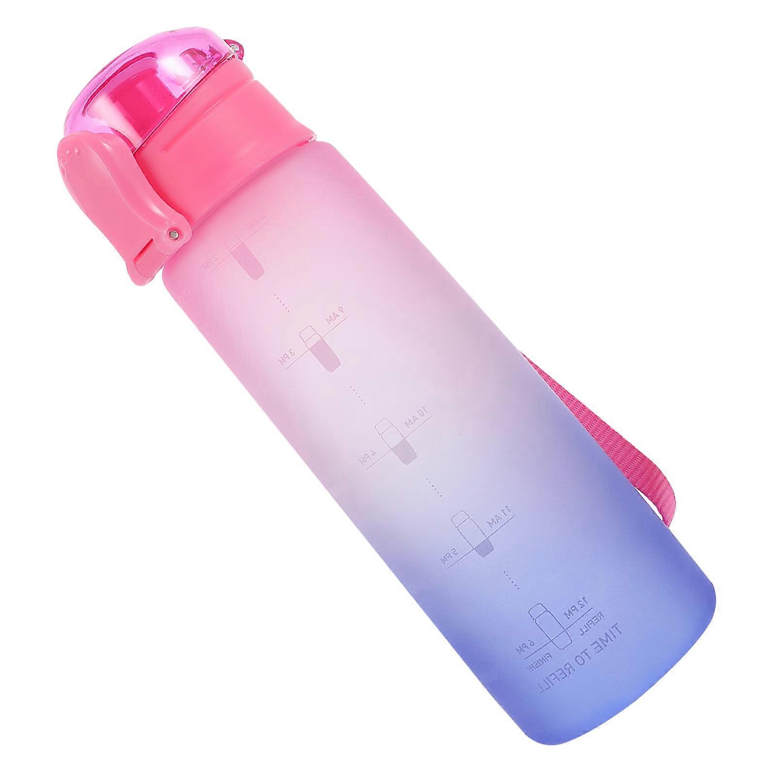Gradient Color Bounce Cover Nozzle Sports Water Container Ideal For Hiking Indoor Use Manufactured With Certified Tritan 1Pc
