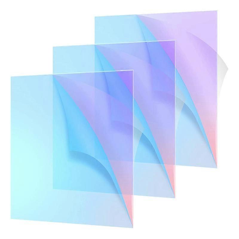 Colored Translucent Acrylic Board,8 x 12 Inch(3 Pack,2.6mm Thick)