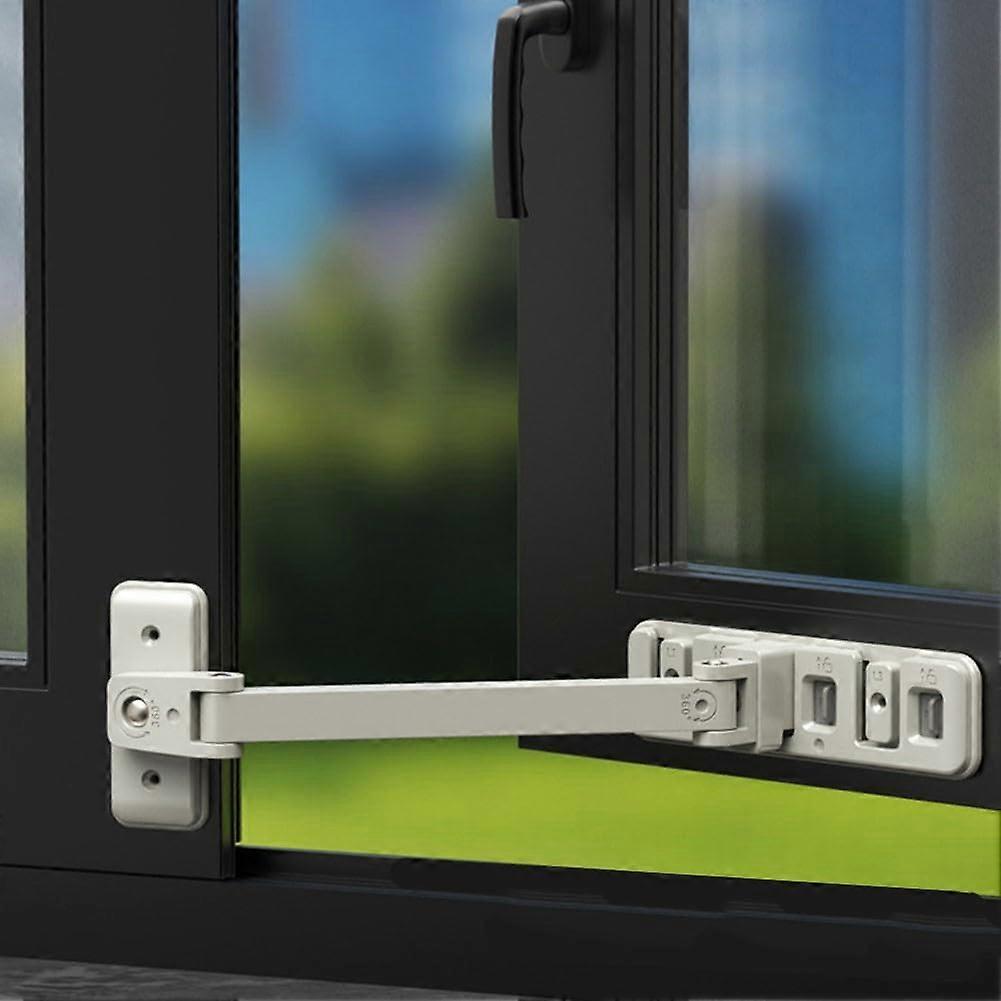 Multifunctional Win Dow/Door Lock Limiter, Multifunction Security Lock Protector, Anti-Open Buckle, Sliding Border Holder