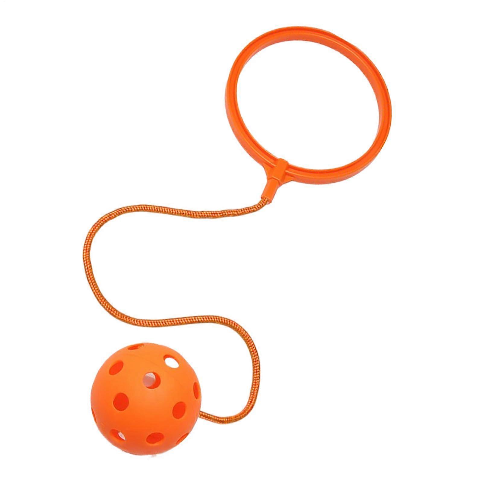 Skipping Ball for Kids, Soft Jump Ring for Coordination Fitness, One-Leg Swing Exercise Toy, Rotating Red Outdoor Play Equipment