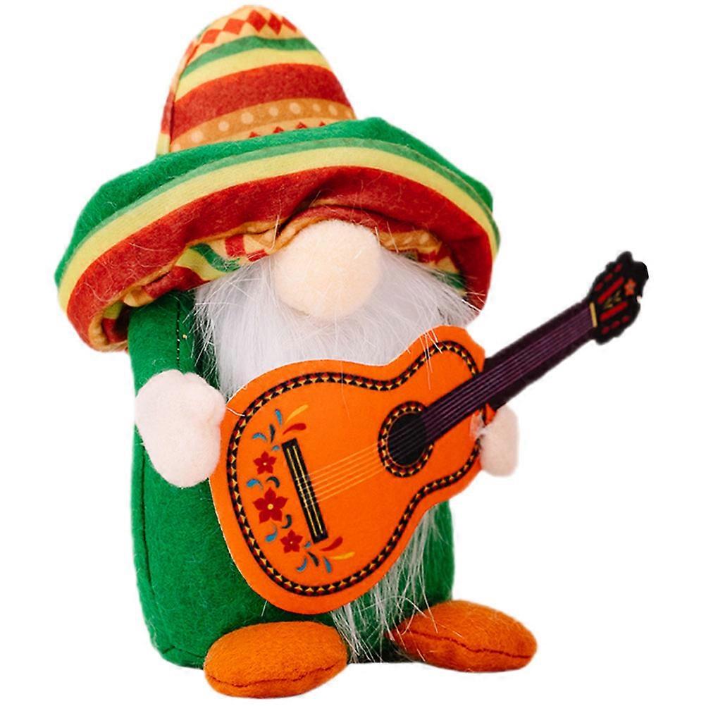 Funny Mini Figurines Gnome Doll Adornment Tabletop Decor Multi Material For 1Pcs