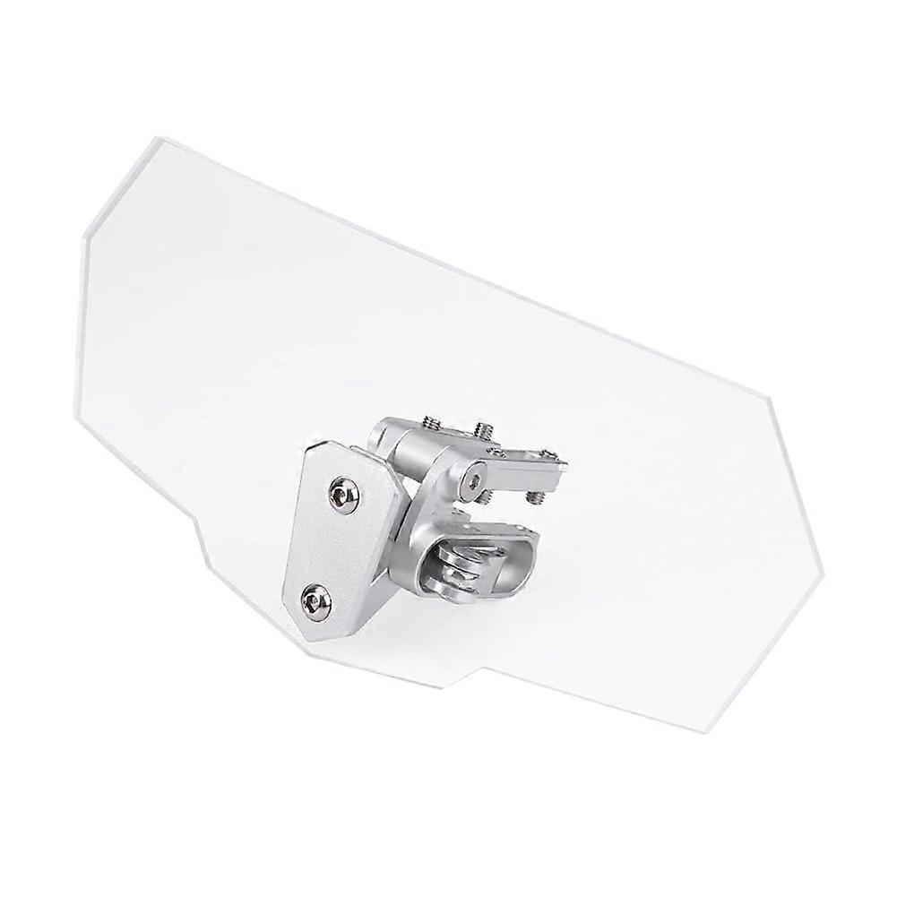 Adjustable Motorcycle Windshield for Universal Fit - Clear Wind Deflector for Scooter, ATV, and Most Motorcycles, Durable Extension Spoiler