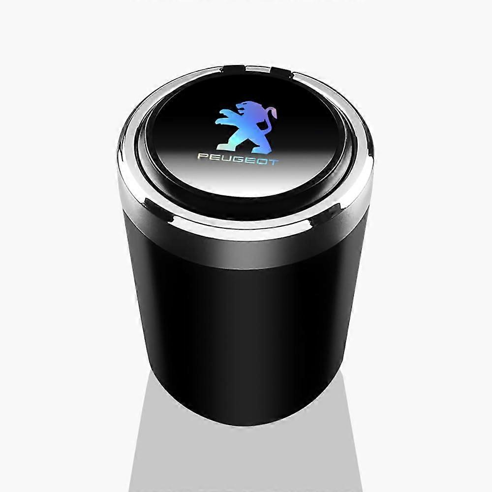 Portable Car Ashtray for Peugeot GT 208 2008 308 3008 408 4008 508 5008 – Odorless, Easy to Clean, Removable LShape Design with Lid.